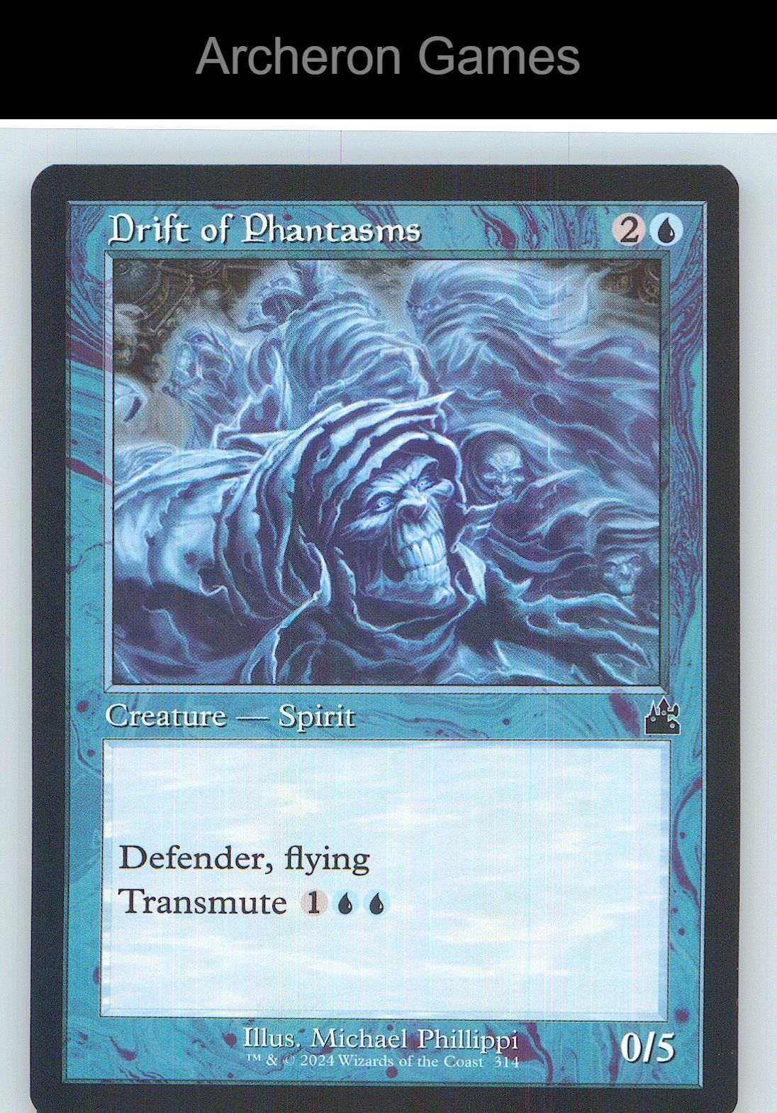 Drift of Phantasms (Retro Frame) RVR 314 C MTG Card NM/EX+