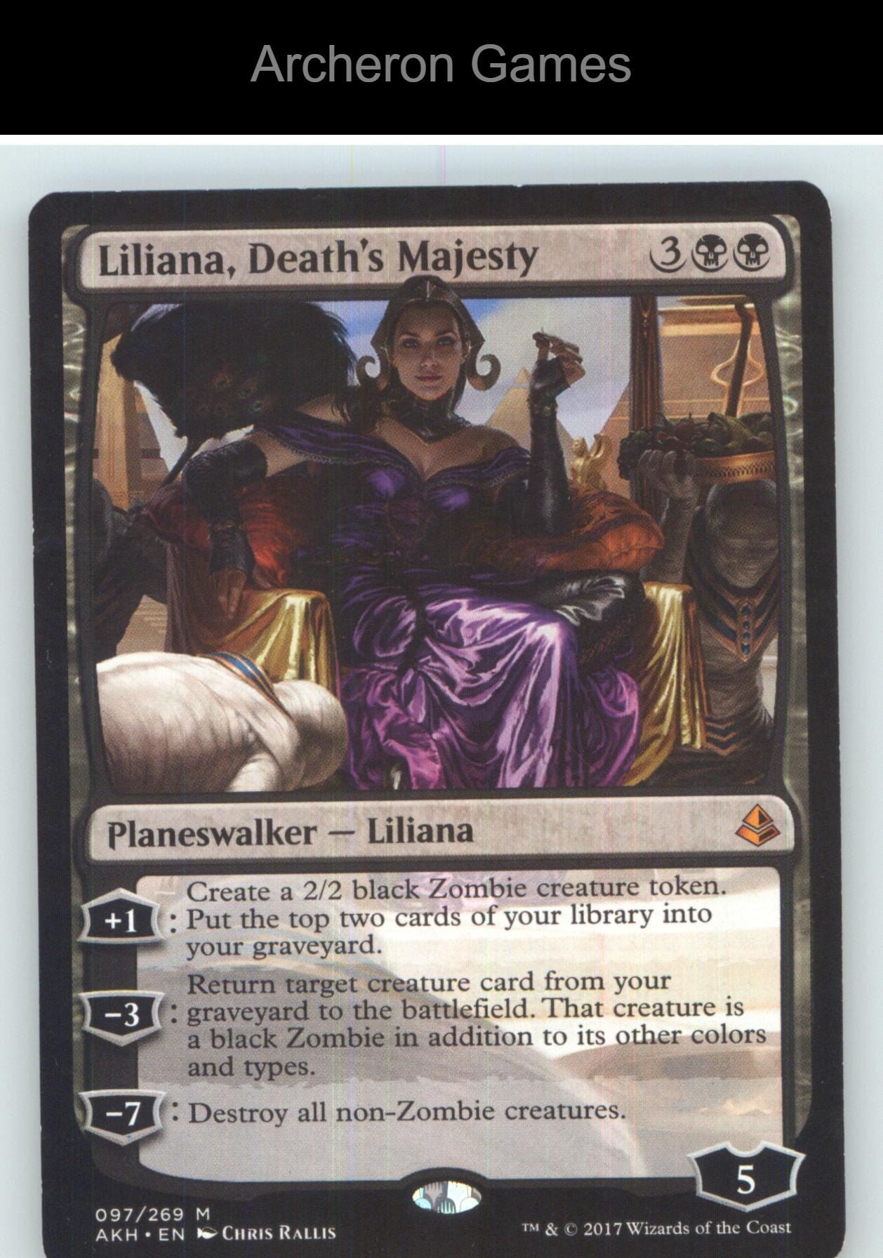 Liliana, Death's Majesty AKH 97 Mythic MTG Card NM/EX+