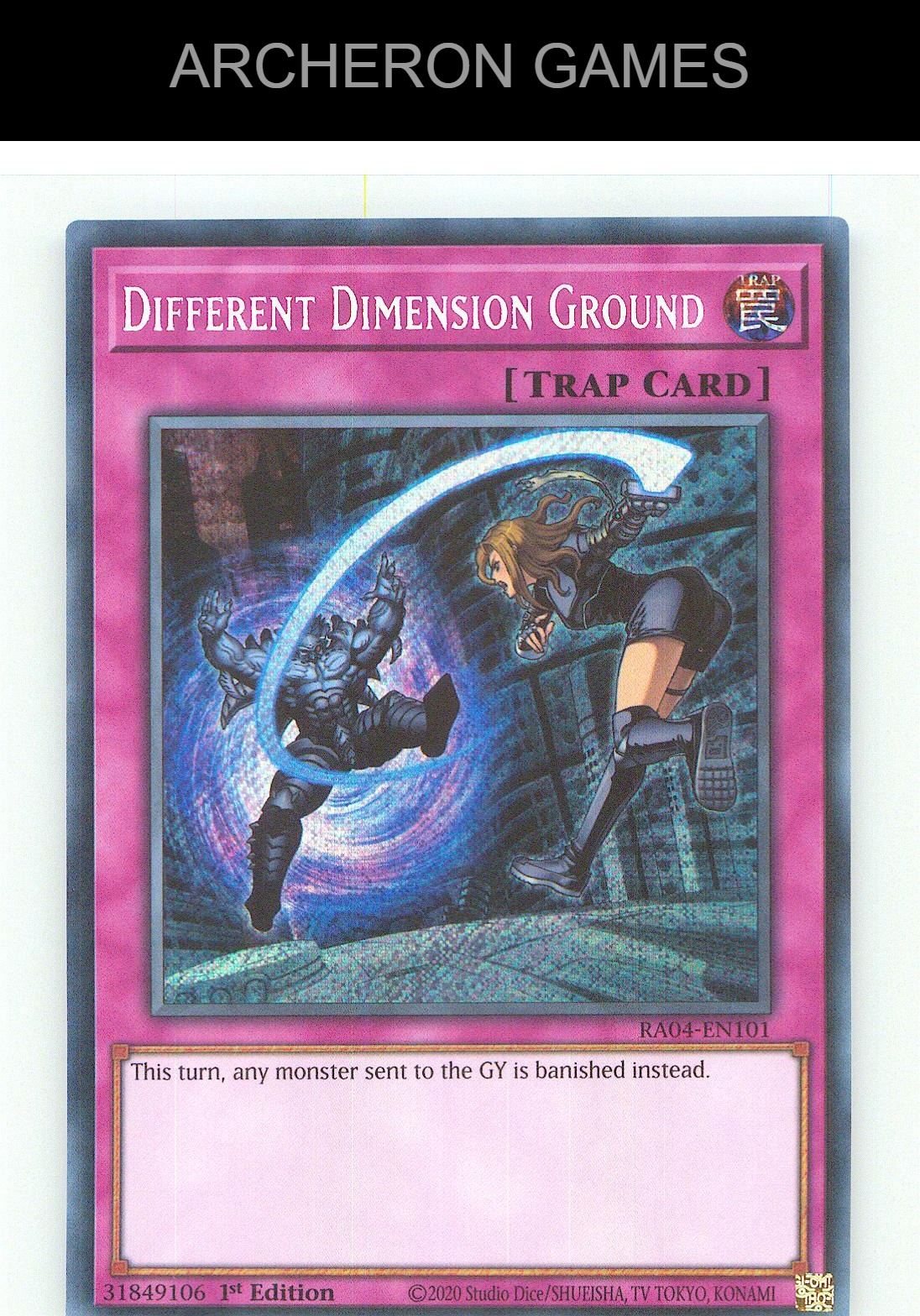 Different Dimension Ground (Secret Rare) SEC YUGIOH Card 1st Edition