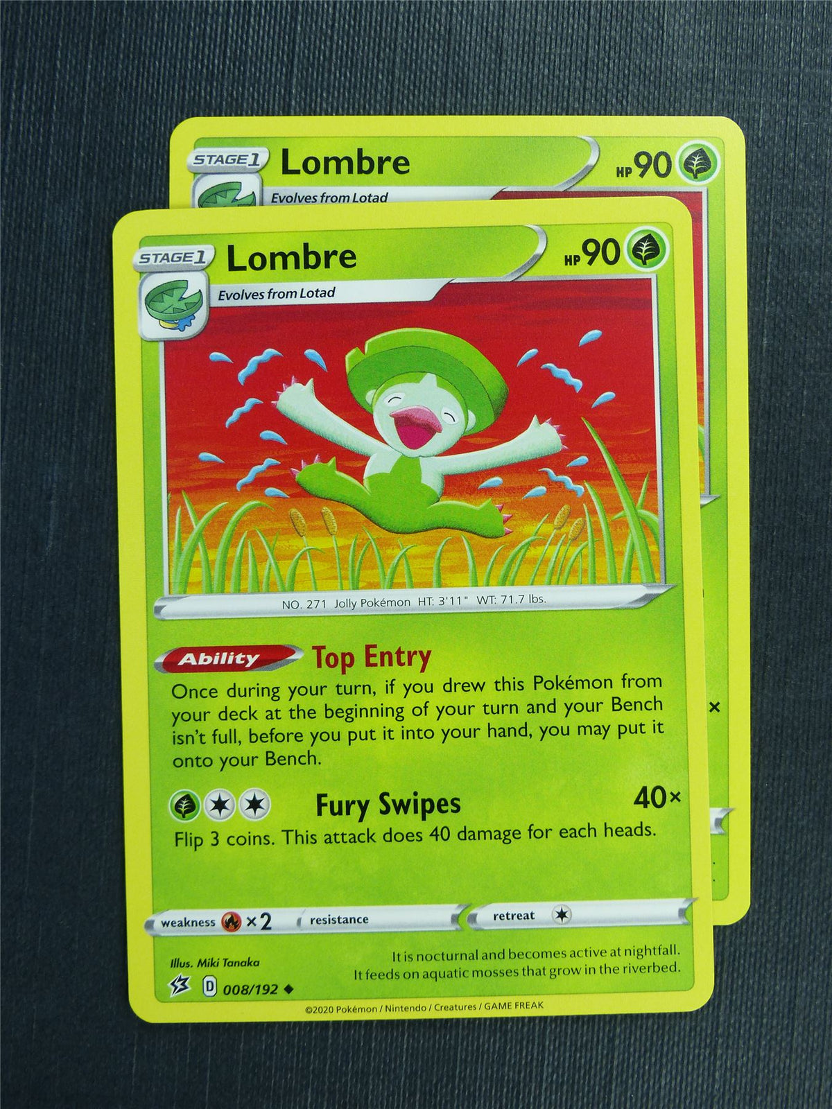 Lombre 008/192 x2 - RCL - Pokemon Card #3KT