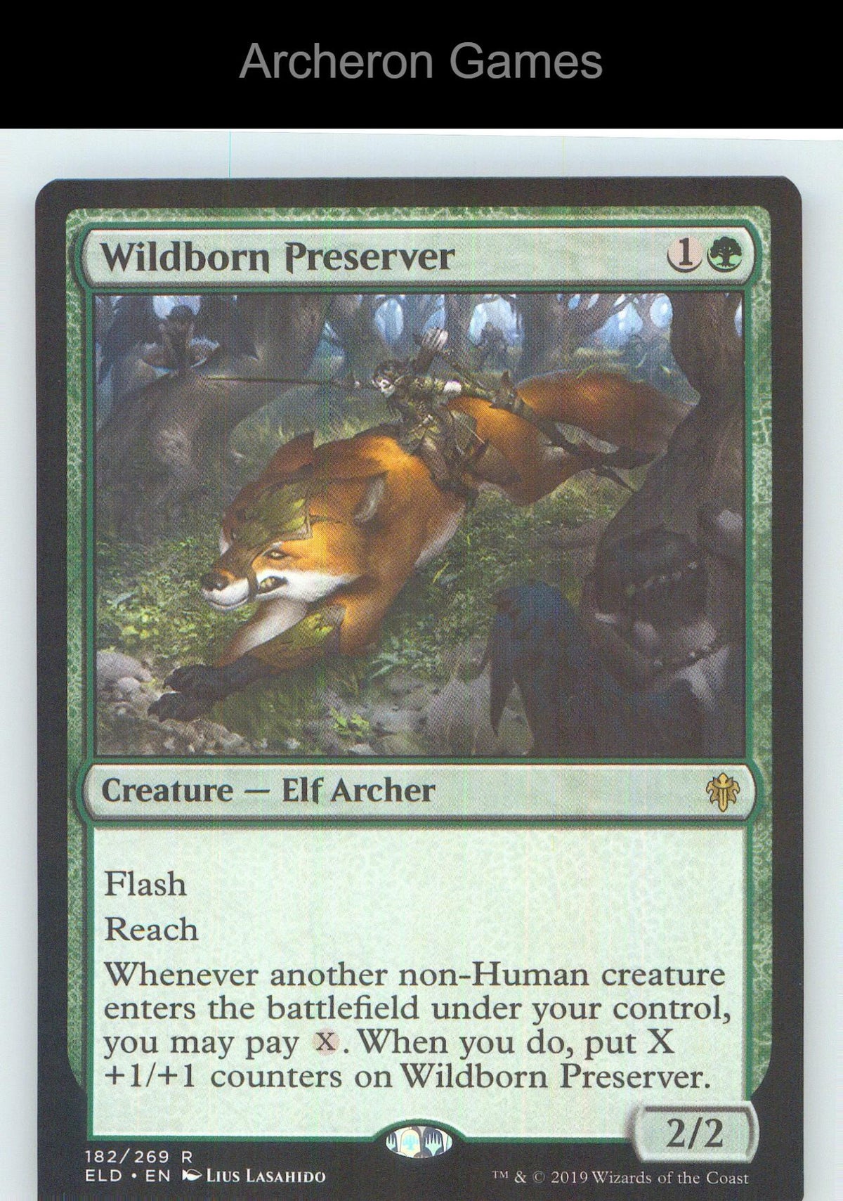 Wildborn Preserver ELD 182 R MTG Card NM/EX+