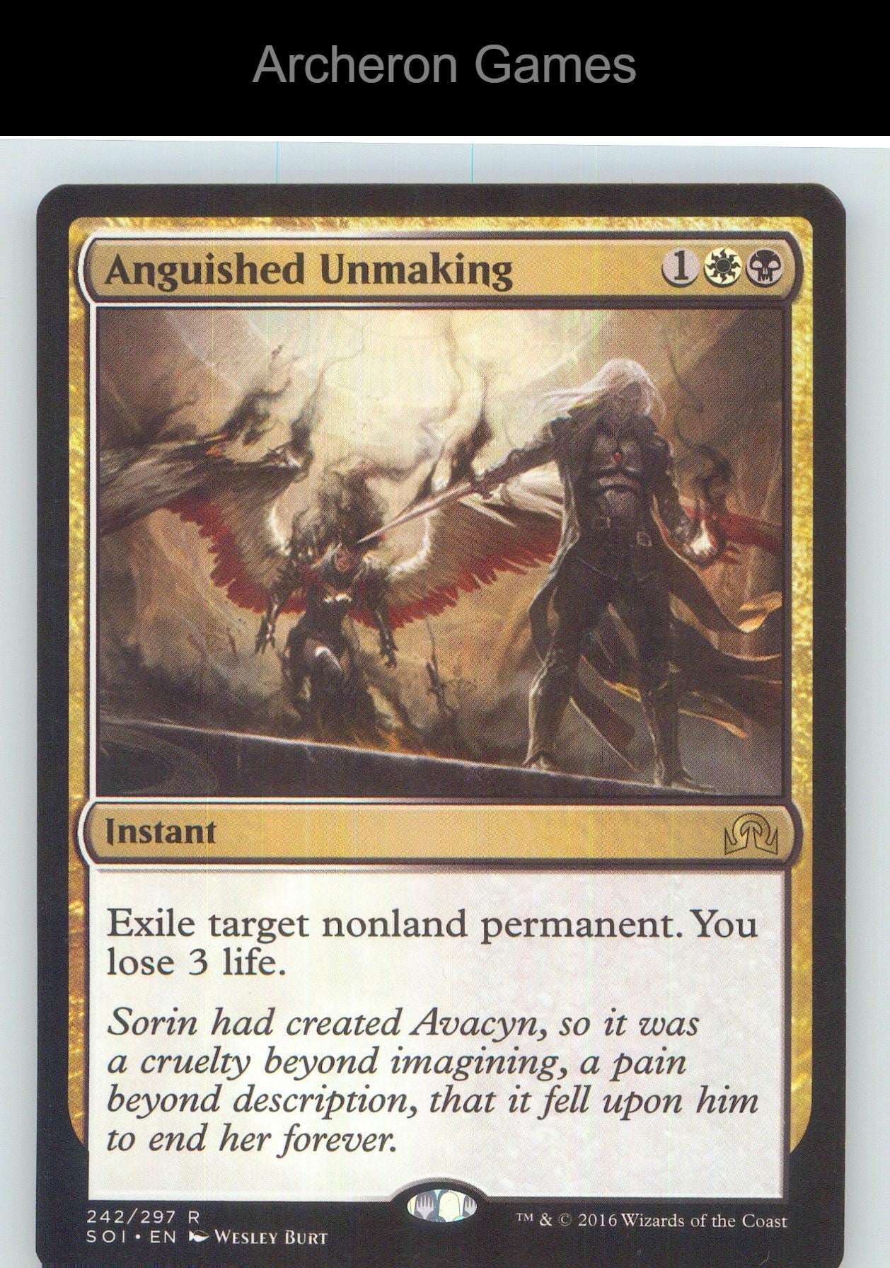 Anguished Unmaking SOI 242 R MTG Card NM/EX+