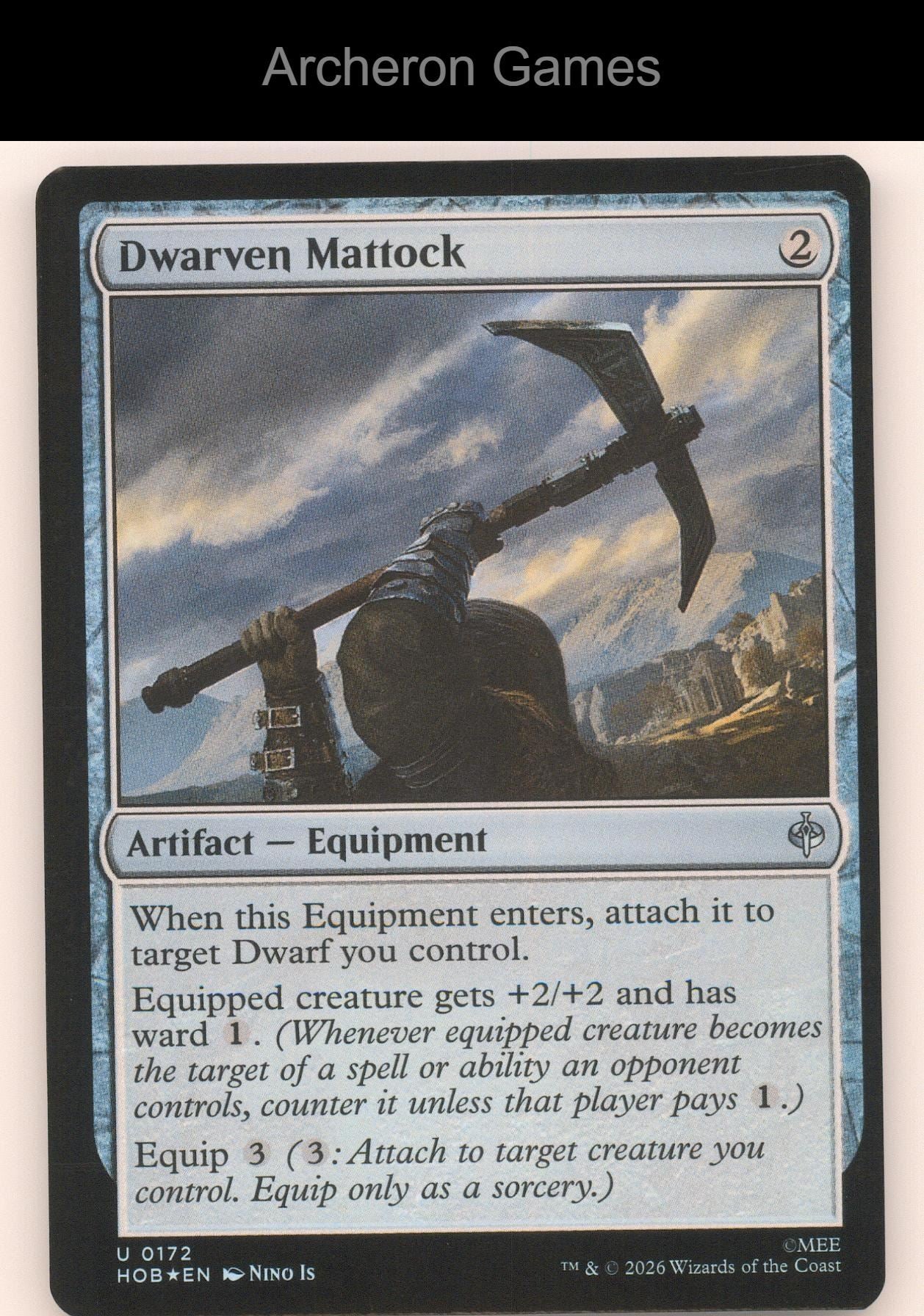 Dwarven Mattock HOB 172 UC MTG Card The Hobbit