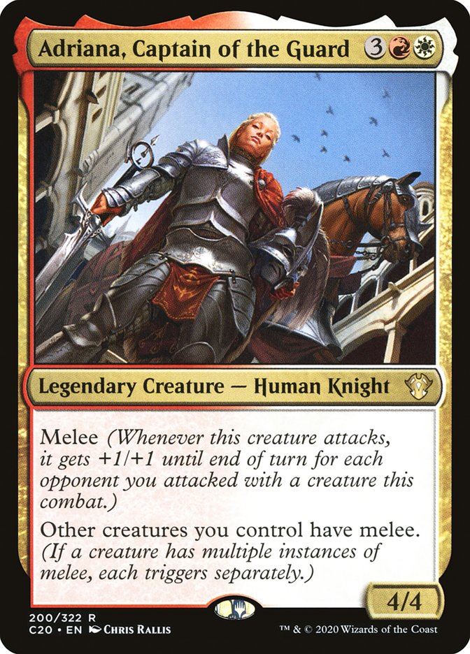 Mtg: C20 : Adriana Captain of the Guard - - NM
