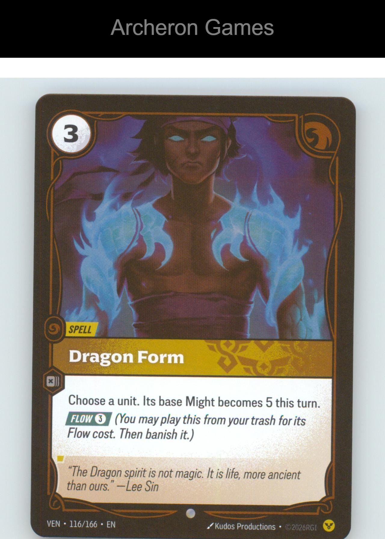 Dragon Form VEN 116/166 C Vendetta Riftbound Card Foil