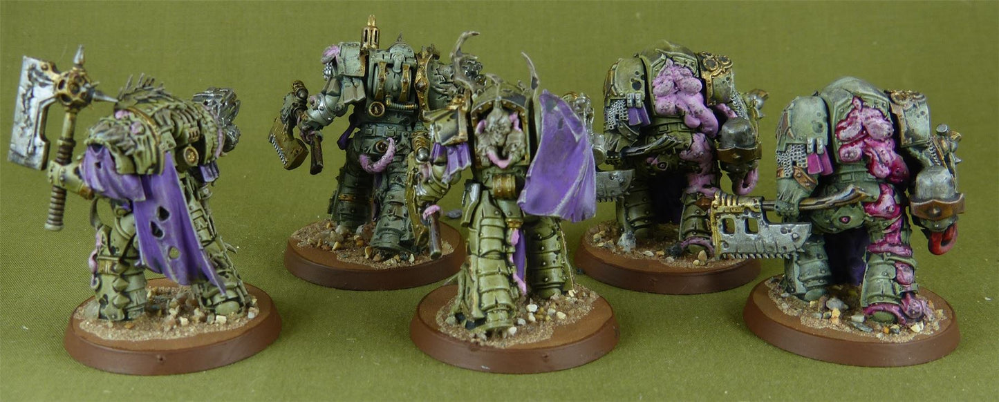 BlightLord Terminators - Death Guard - Painted - Warhammer AoS 40k #2XQ