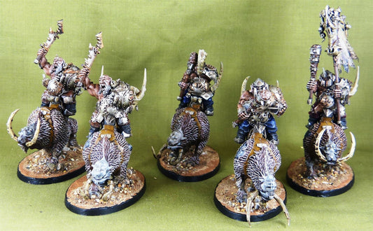 Mournfang Pack - Ogor Mawtribes - Painted - Warhammer AoS 40k #2SH