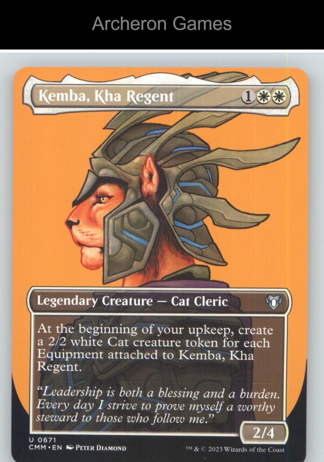 Kemba, Kha Regent (Borderless) CMM 671 UC MTG Card NM/EX+