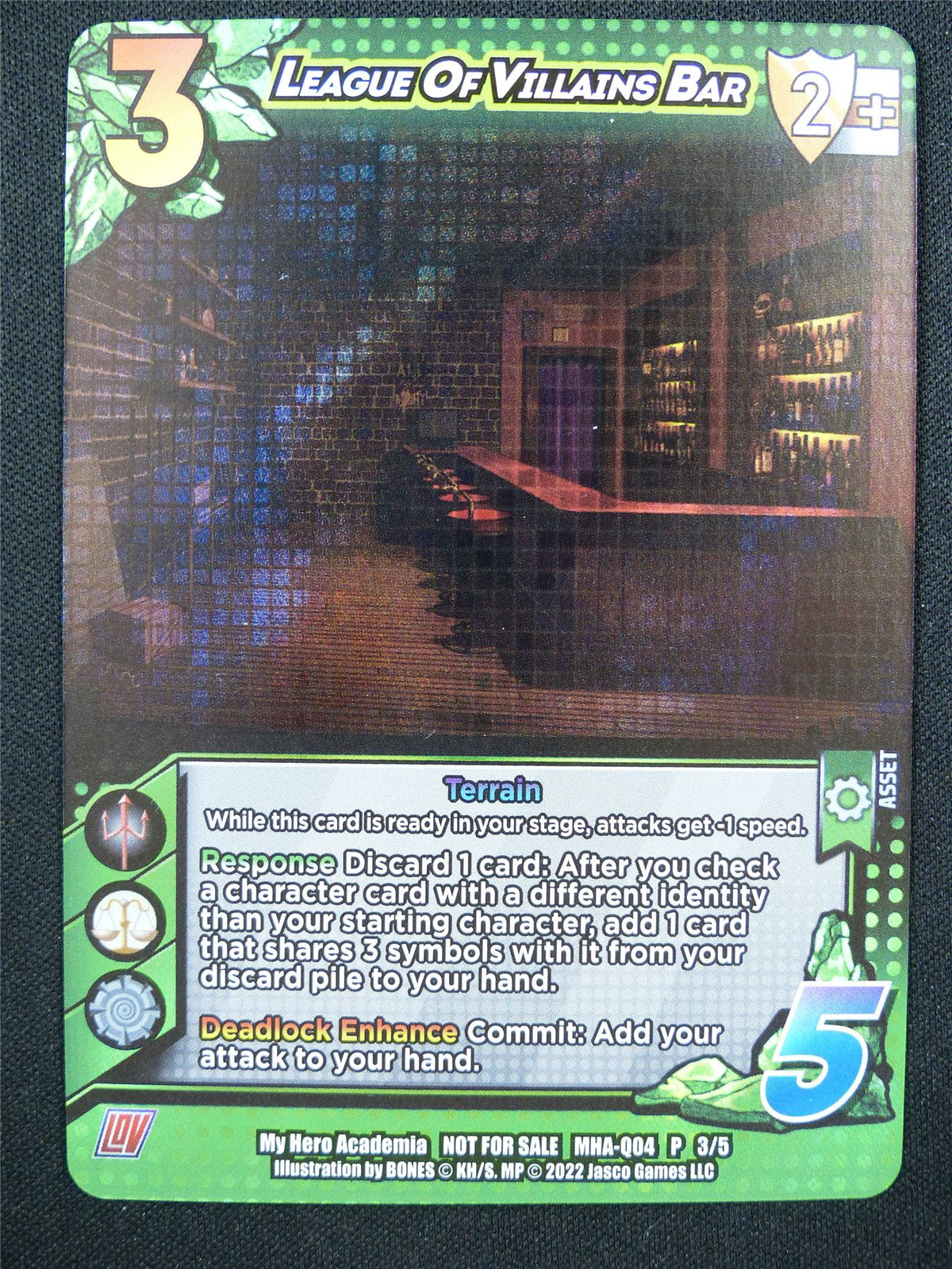 League of Villains Bar P 3/5 Foil - Universus Card #48
