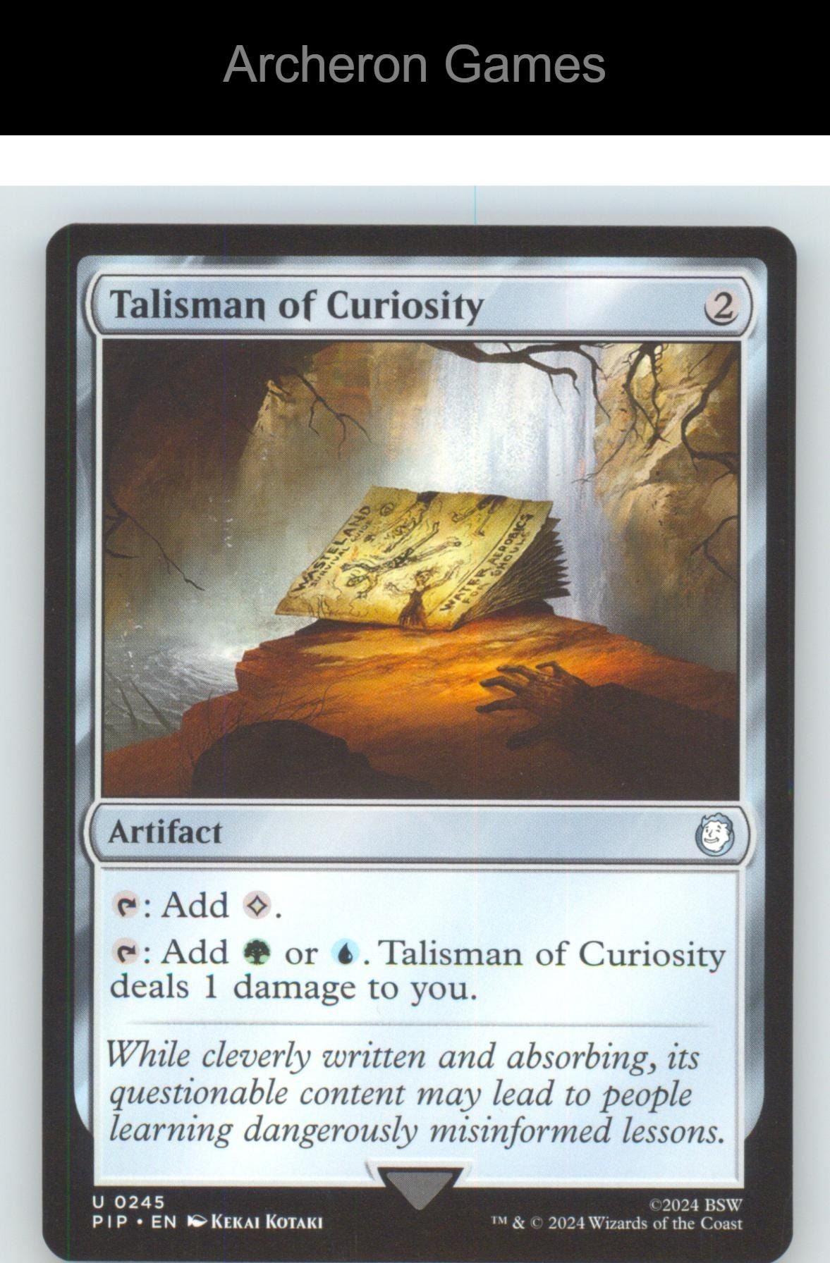 Talisman of Curiosity PIP 245 UC MTG Card NM/EX+