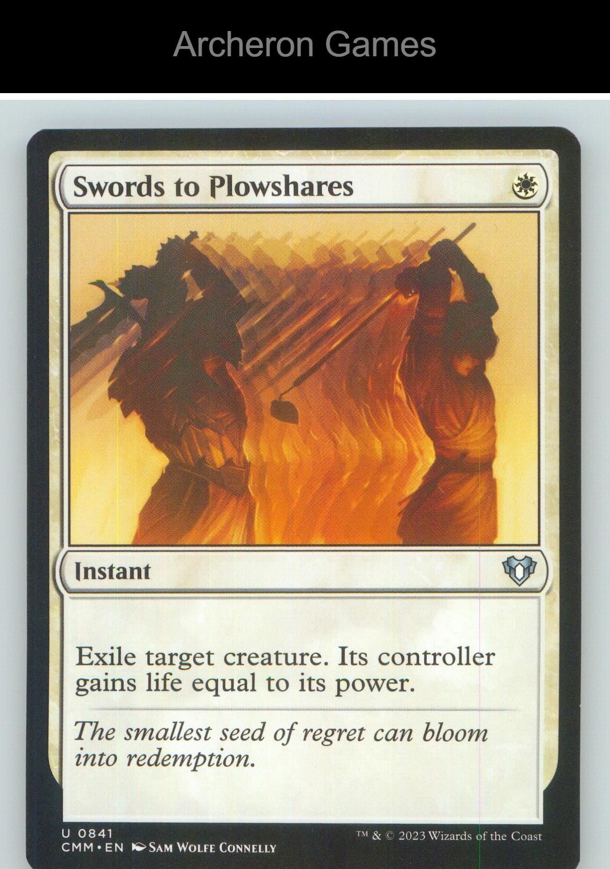 Swords to Plowshares CMM 841 UC MTG Card NM/EX+