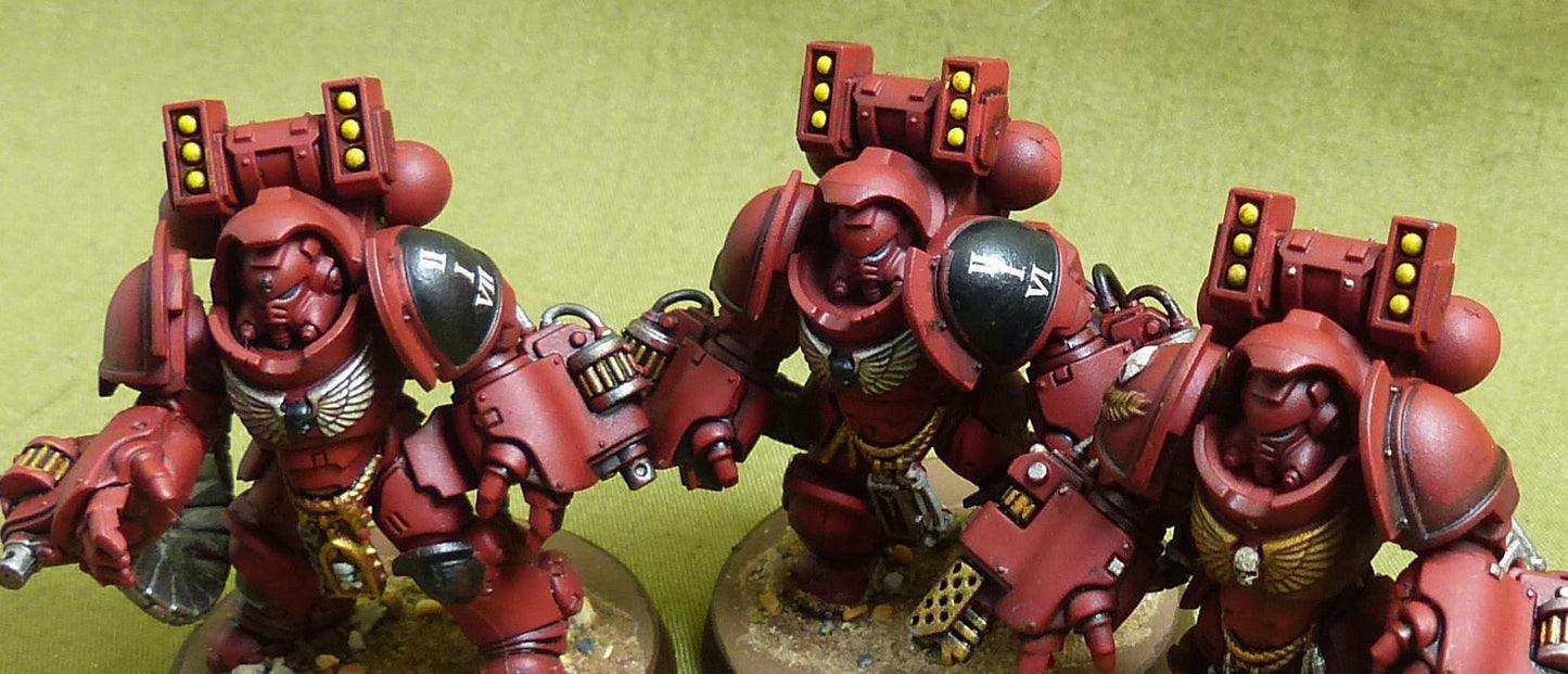 Aggressor Squad painted - Blood Angels - Warhammer 40K #4X7