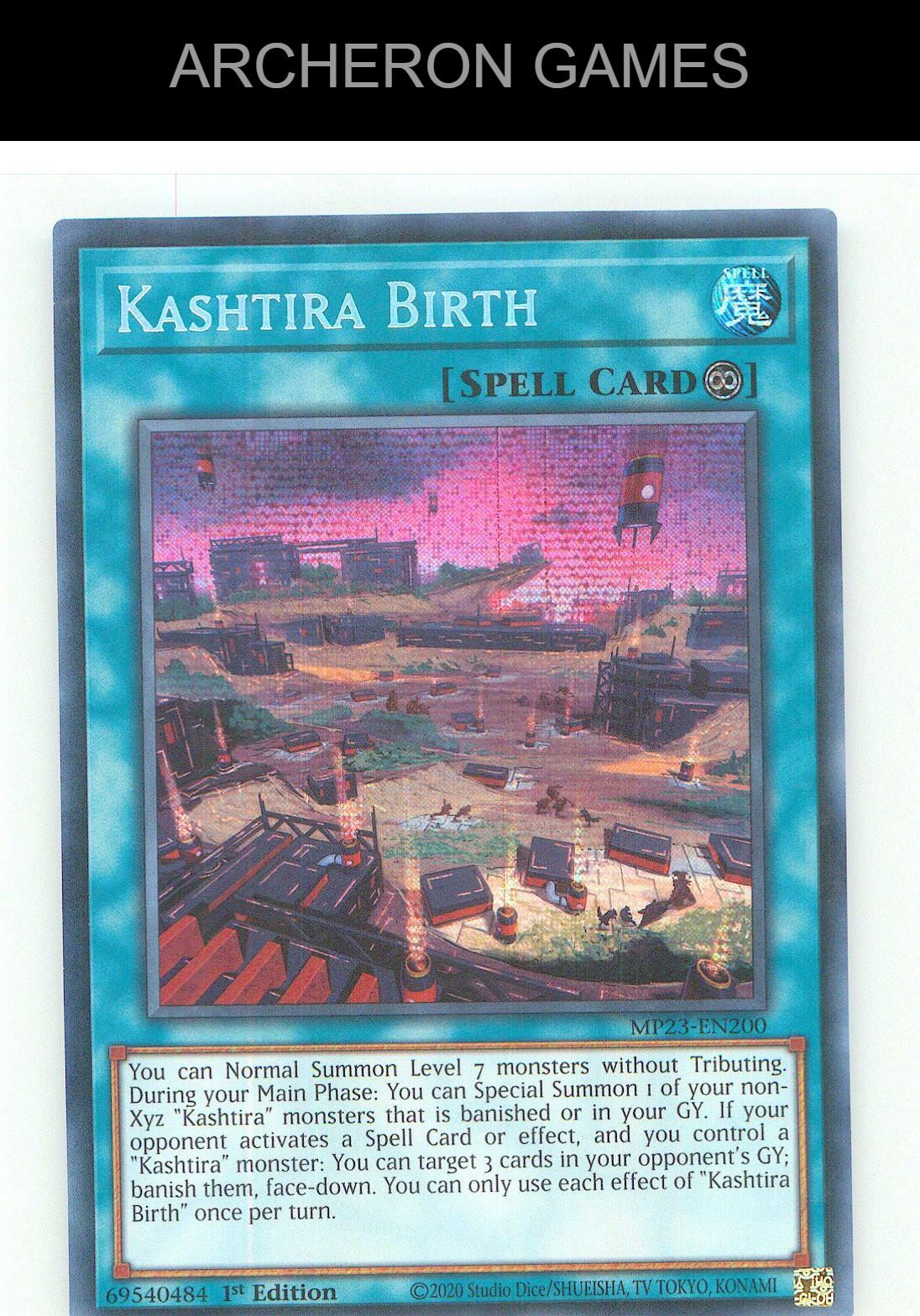 Kashtira Birth Prismatic Secret Rare YUGIOH Card 1st Edition