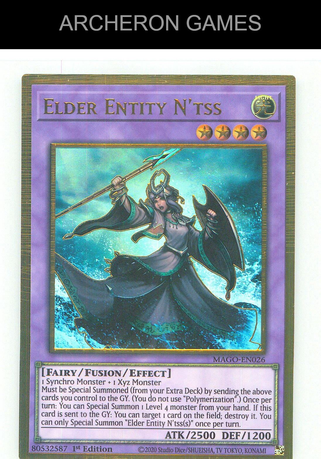 Elder Entity N'tss Premium Gold Rare YUGIOH Card 1st Edition