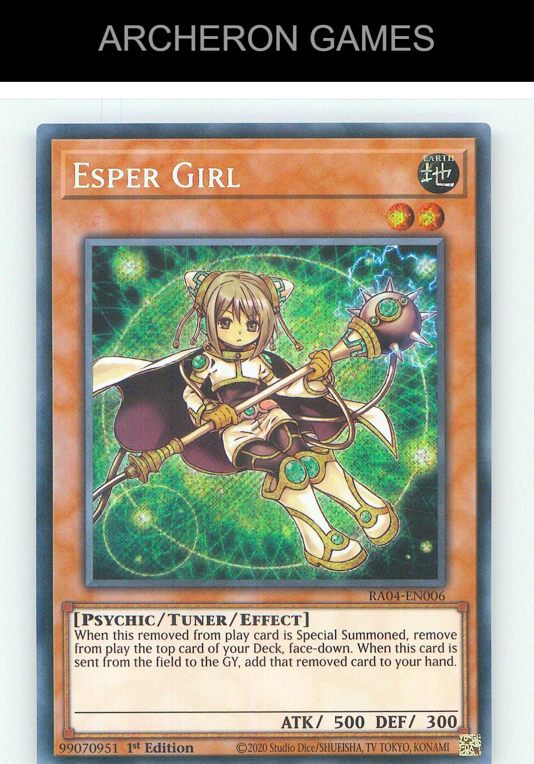 Esper Girl (Secret Rare) SEC YUGIOH Card 1st Edition