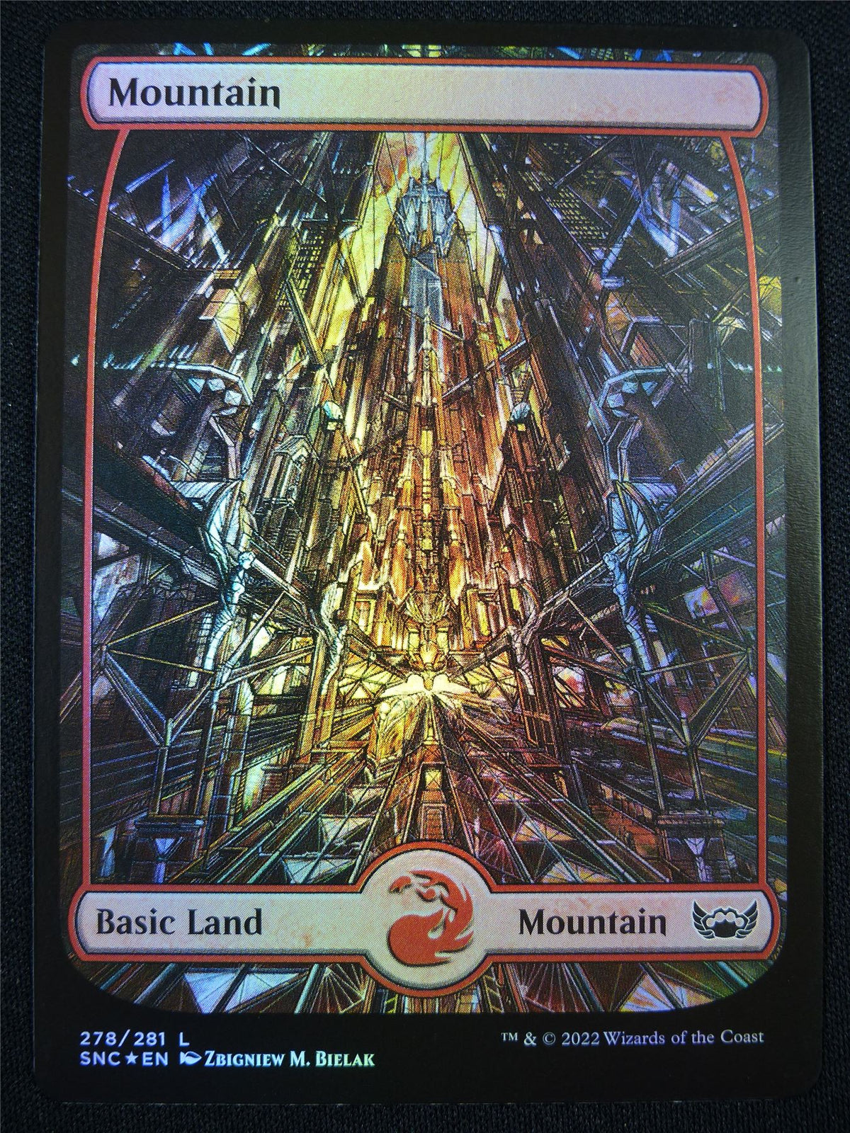 Mountain 278/281 Full Art Foil - Mtg Card #OC