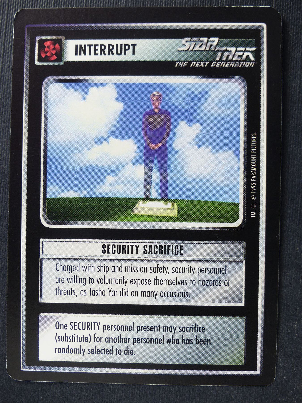 Security Sacrifice - NG - Star Trek Card #4SX