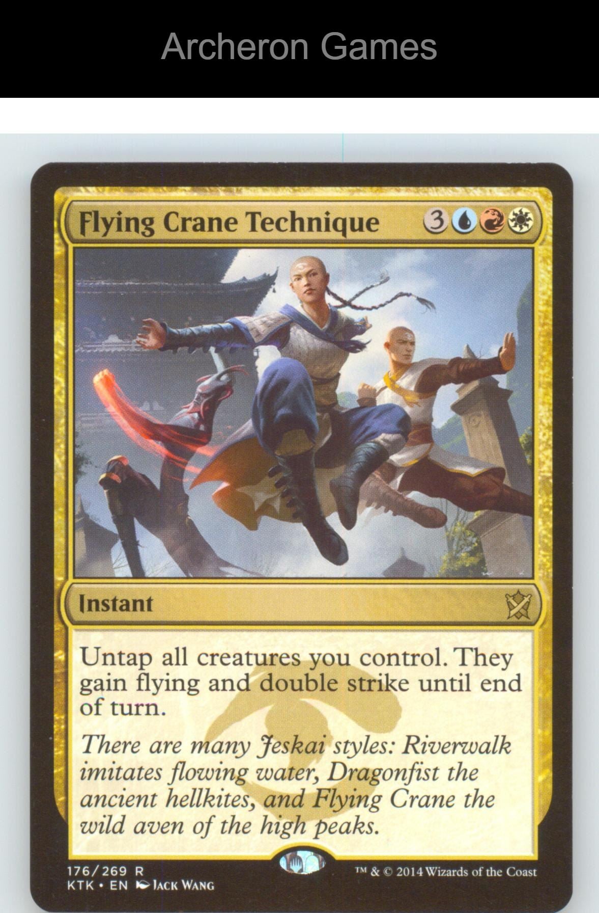 Flying Crane Technique KTK 176 R MTG Card NM/EX+