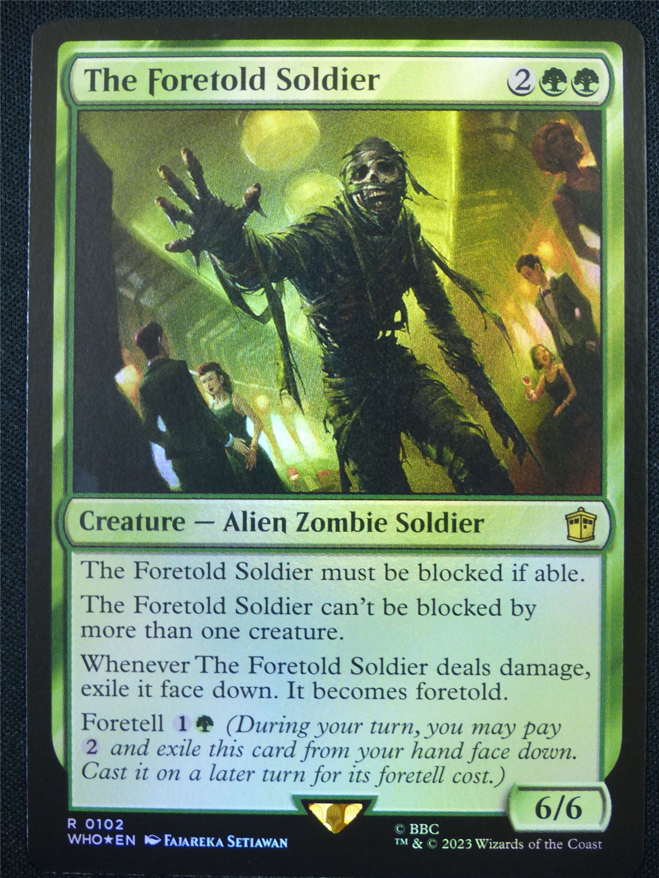 The Foretold Soldier Foil - WHO - Mtg Card #8R