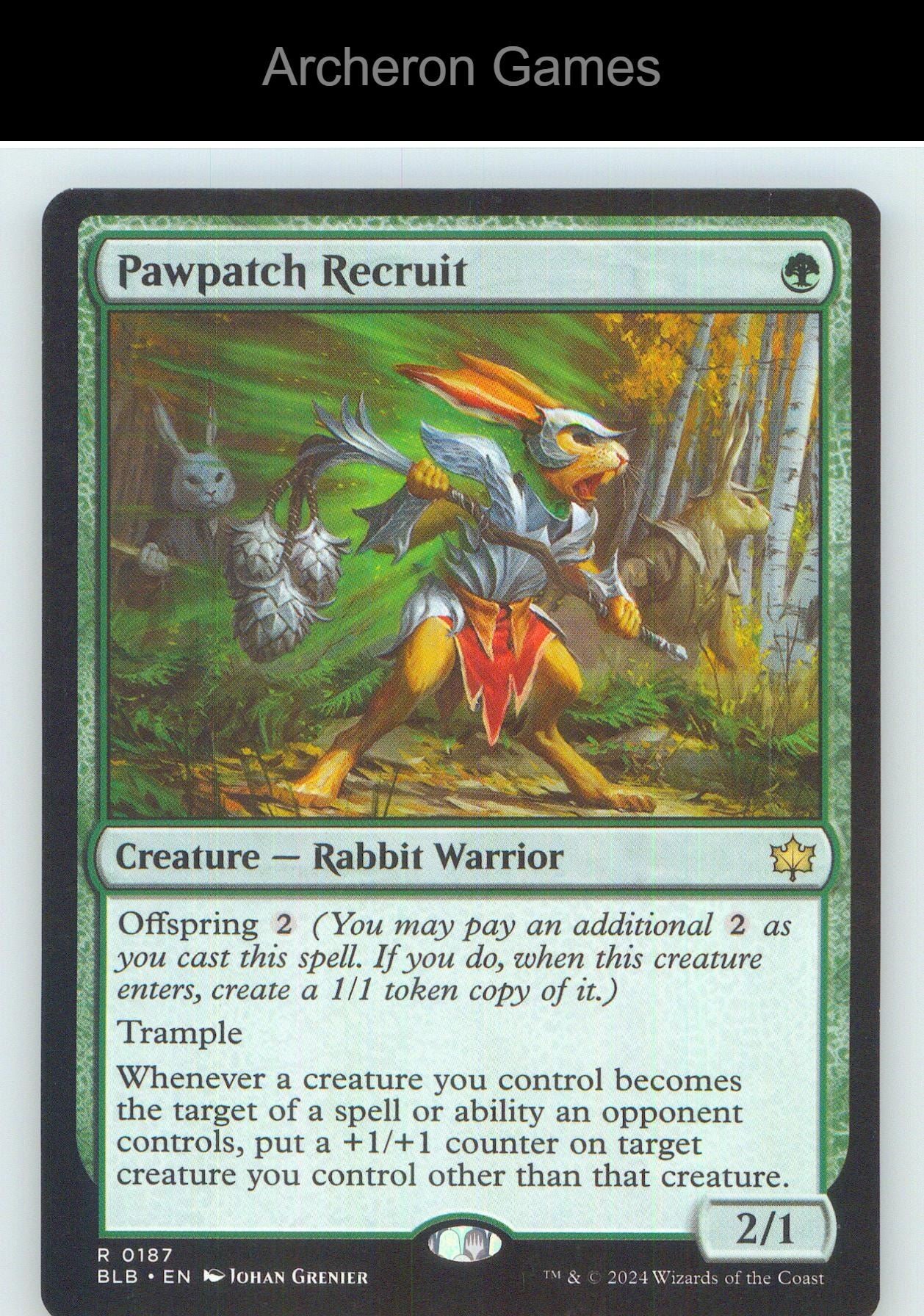Pawpatch Recruit BLB 187 R MTG Card NM/EX+