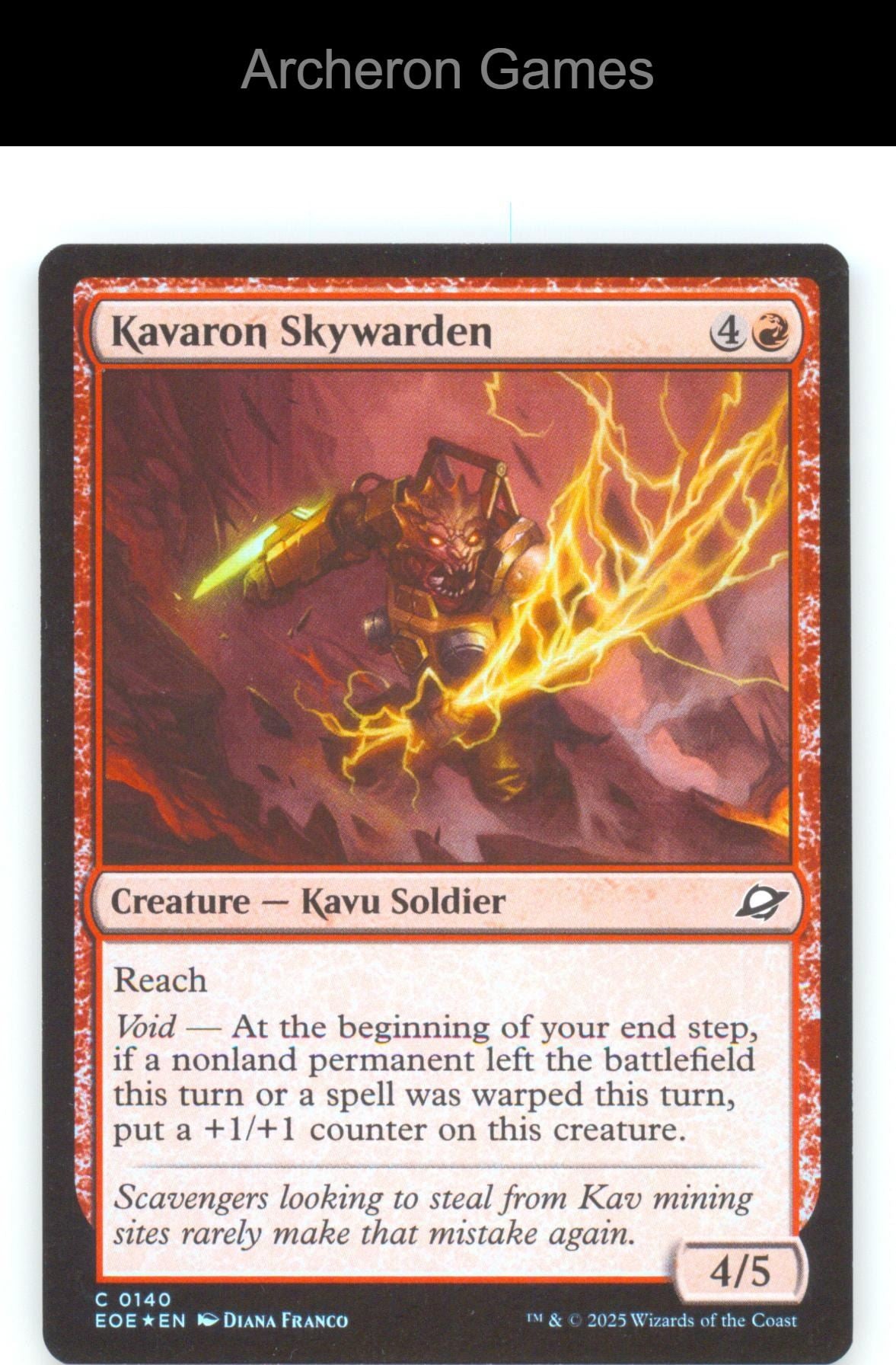 Kavaron Skywarden EOE 140 C MTG Card Edge of Eternities Foil