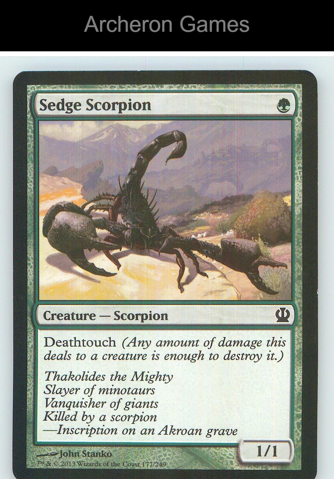 Sedge Scorpion THS 177 C MTG Card NM/EX+