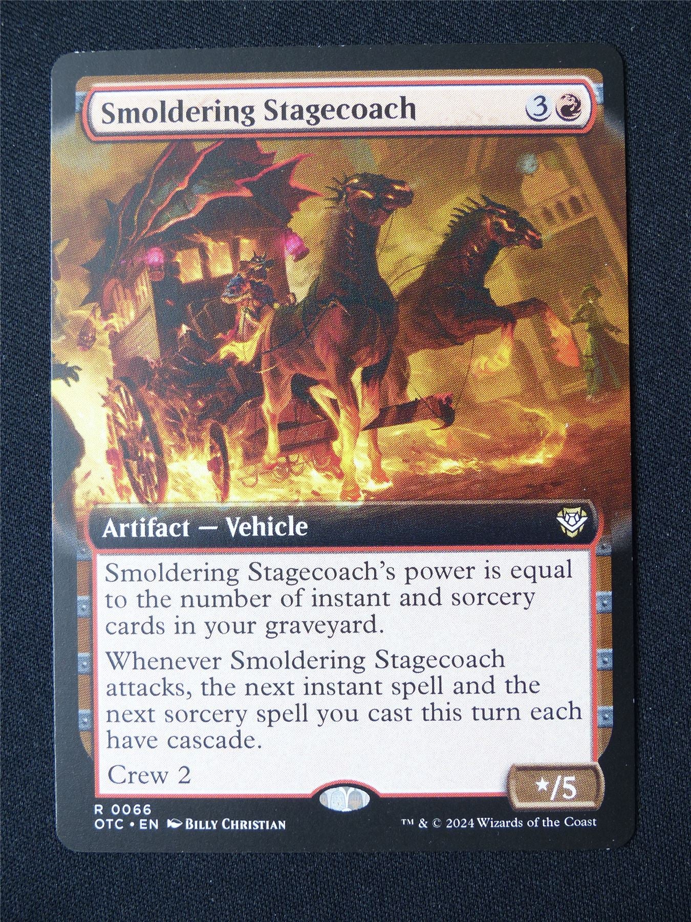 Smoldering Stagecoach Extended Art - OTC - Mtg Card #94H