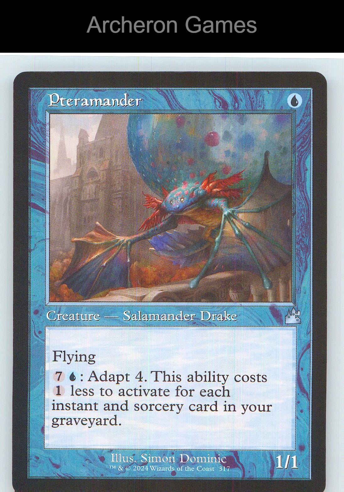 Pteramander (Retro Frame) RVR 317 UC MTG Card NM/EX+