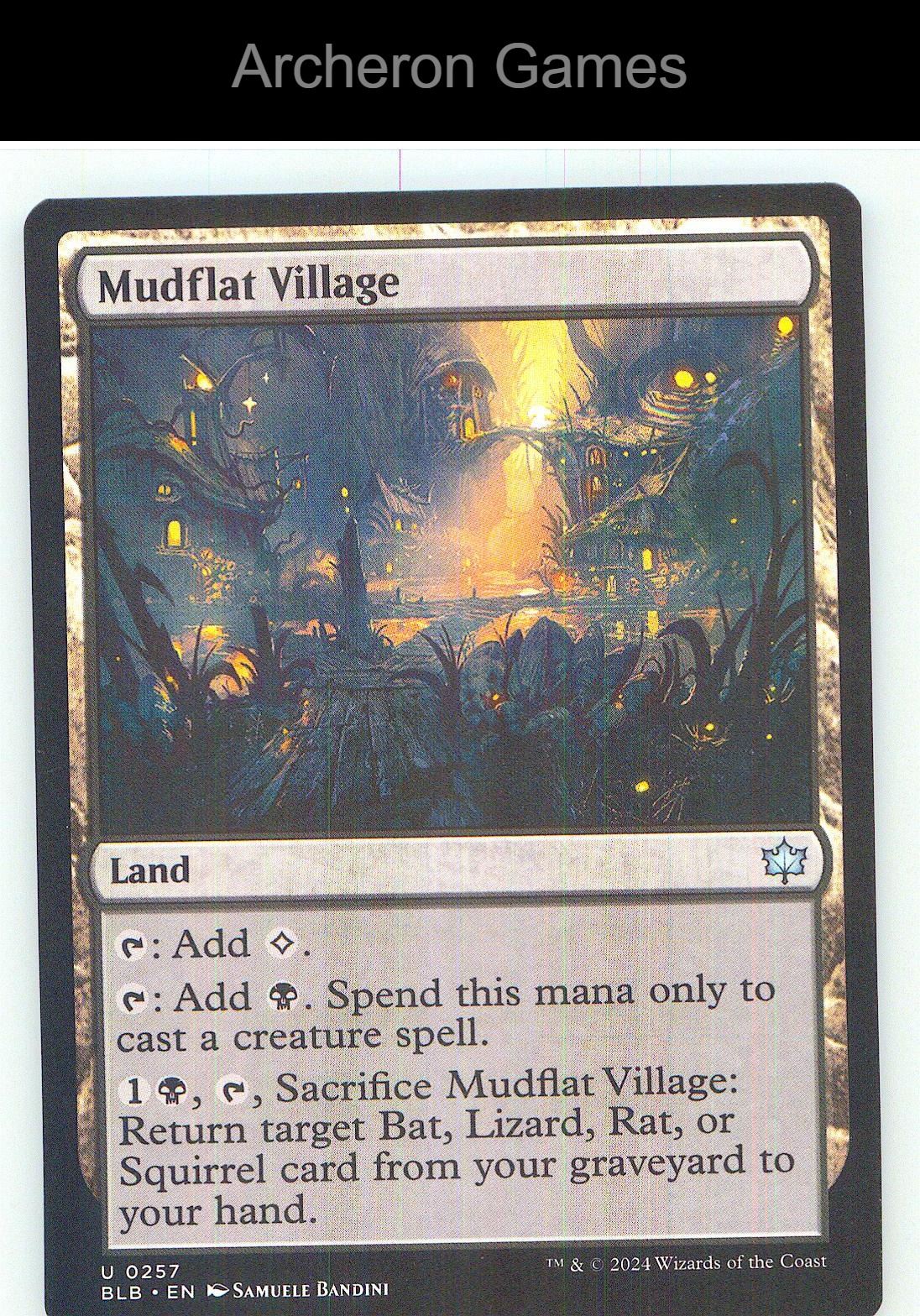 Mudflat Village BLB 257 UC MTG Card NM/EX+