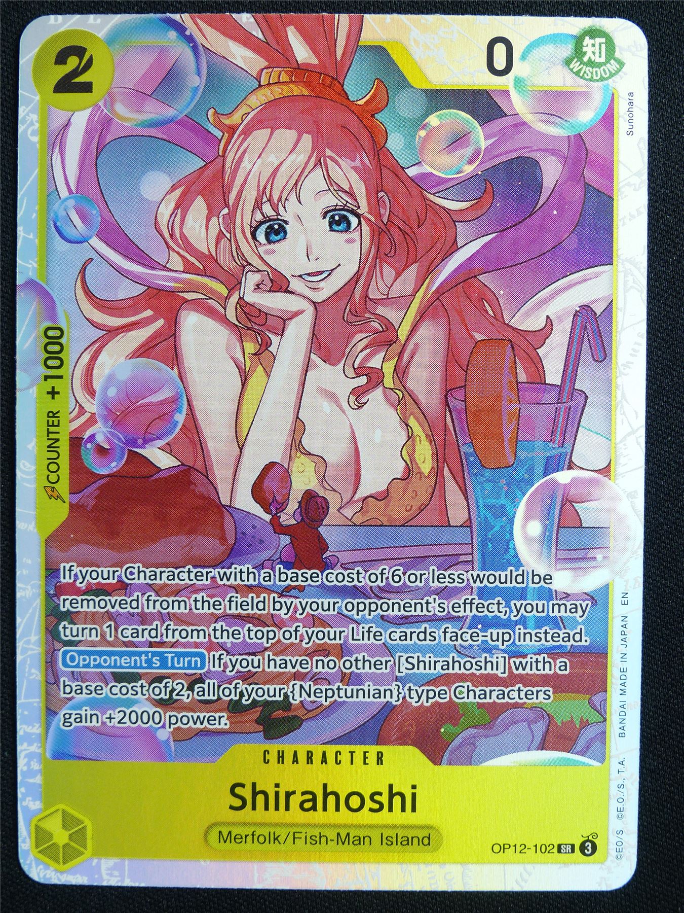 Shirahoshi OP12-102 SR Foil - One Piece Card #5PS