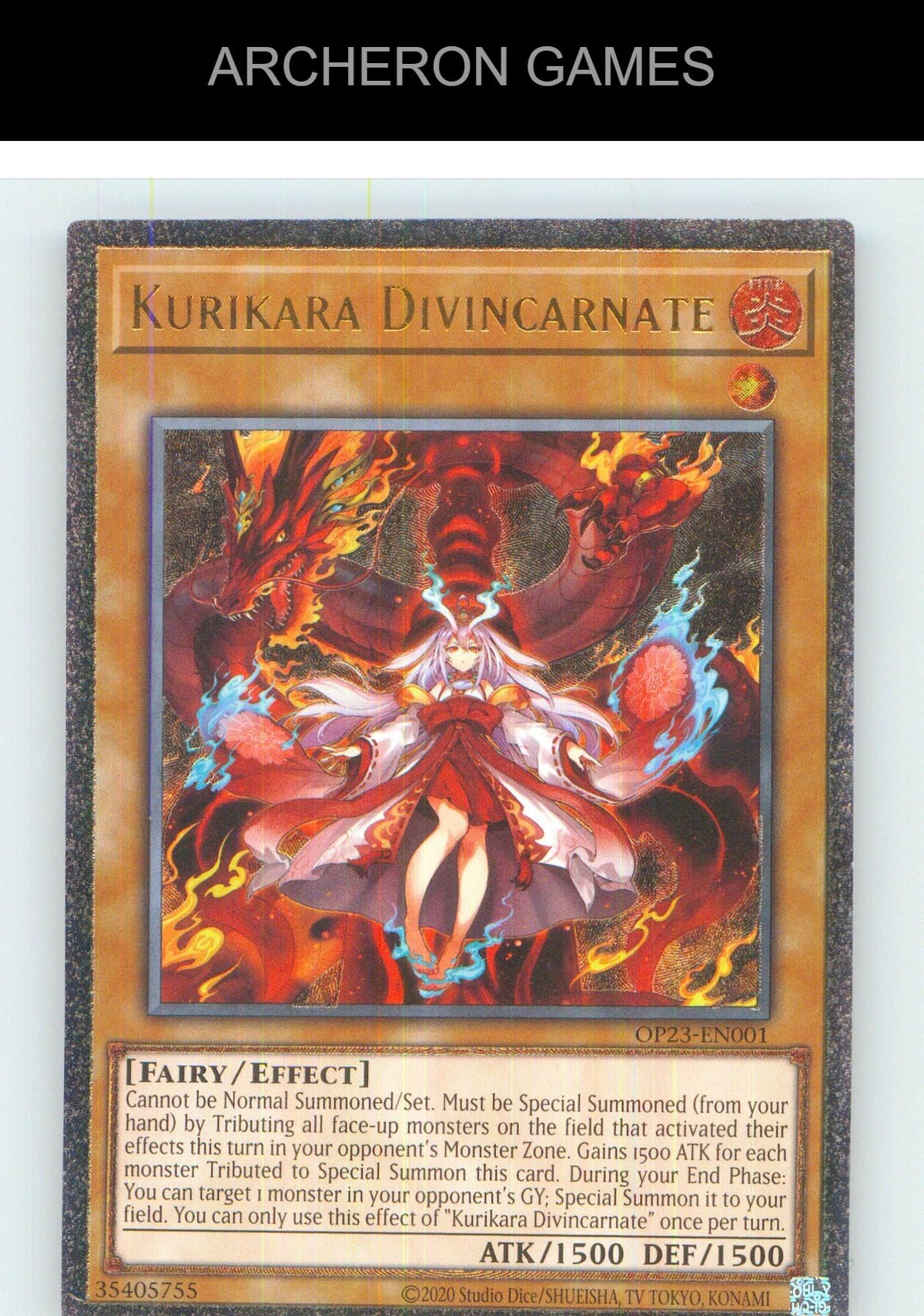 Kurikara Divincarnate (UTR) Ultimate Rare YUGIOH Card Unlimited