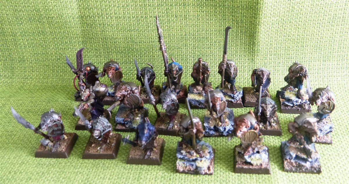 Skaven - Clan Rats - Painted x 20 - Warhammer AoS 40k #FJ