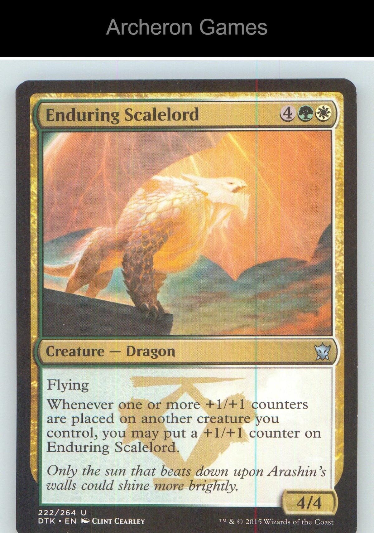 Enduring Scalelord DTK 222 UC MTG Card NM/EX+
