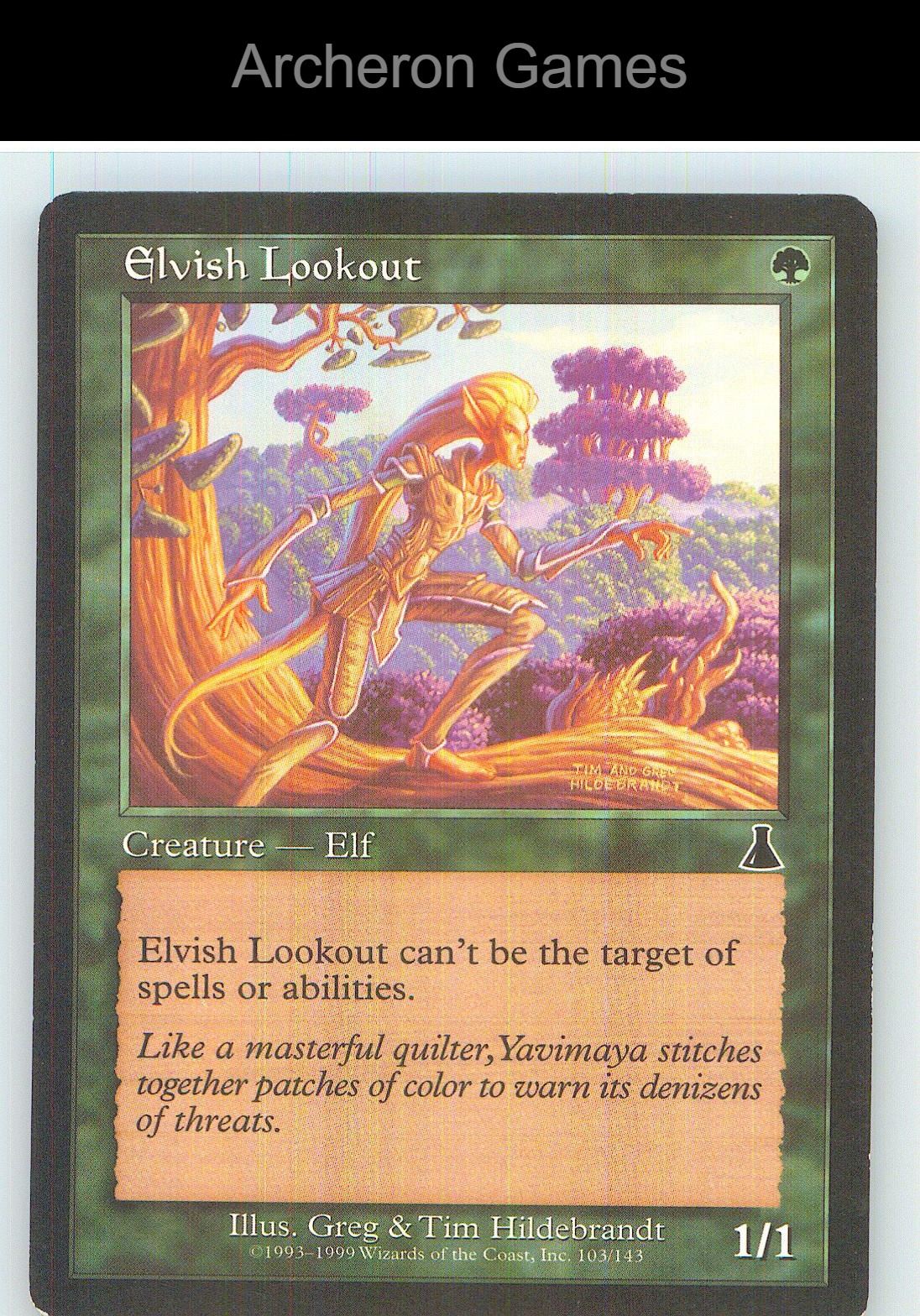 Elvish Lookout UDS 103 C MTG Card NM/EX+