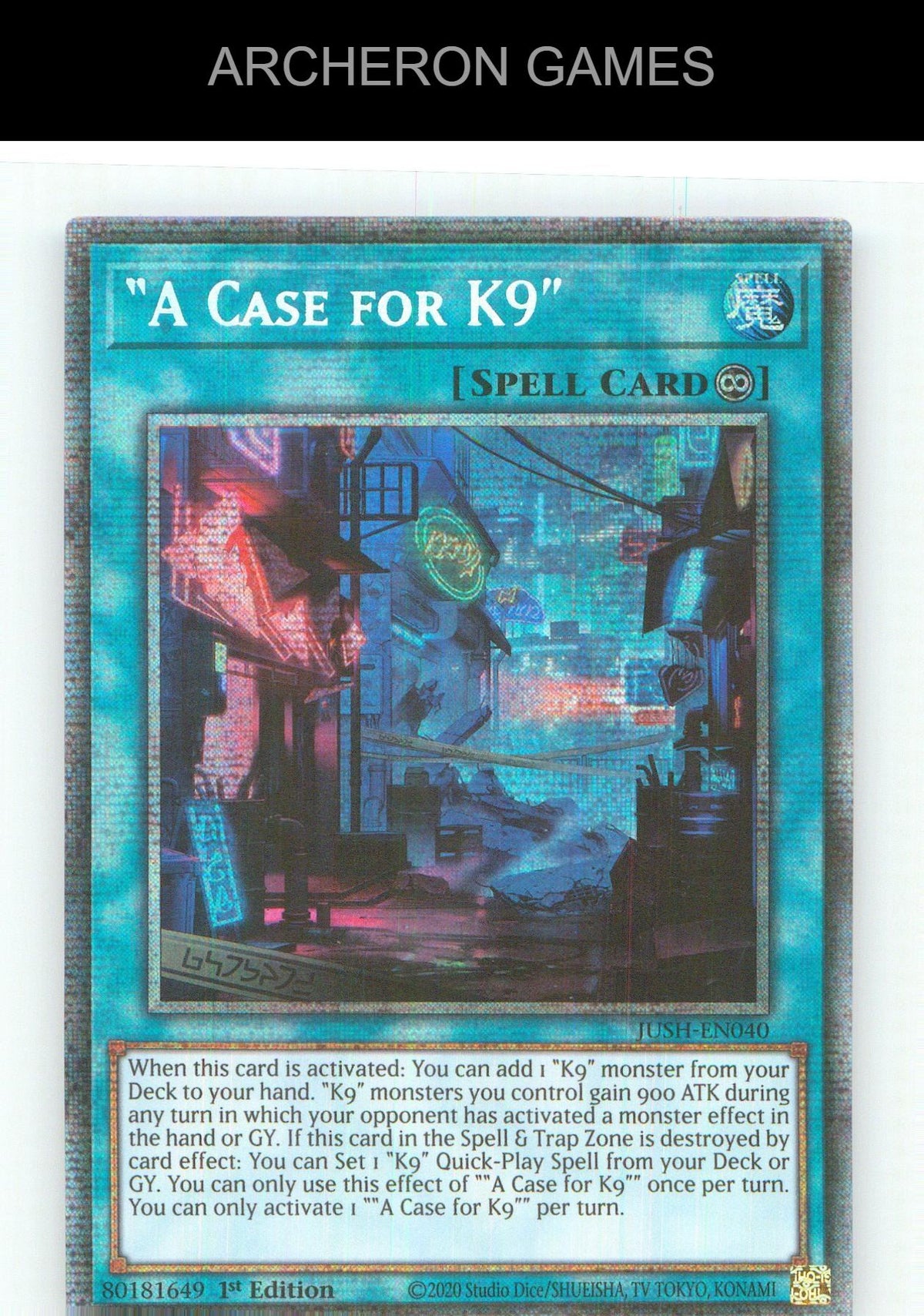 "A Case for K9" (Starlight Rare) Starlight Rare YUGIOH Card 1st Edition