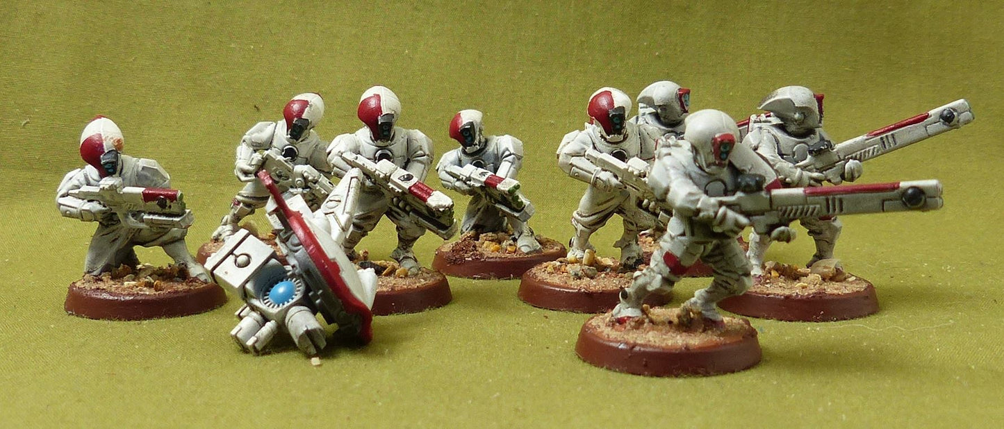 Fire Warriors Strike Team set of 8 painted - Tau Empire - Warhammer 40K #JI