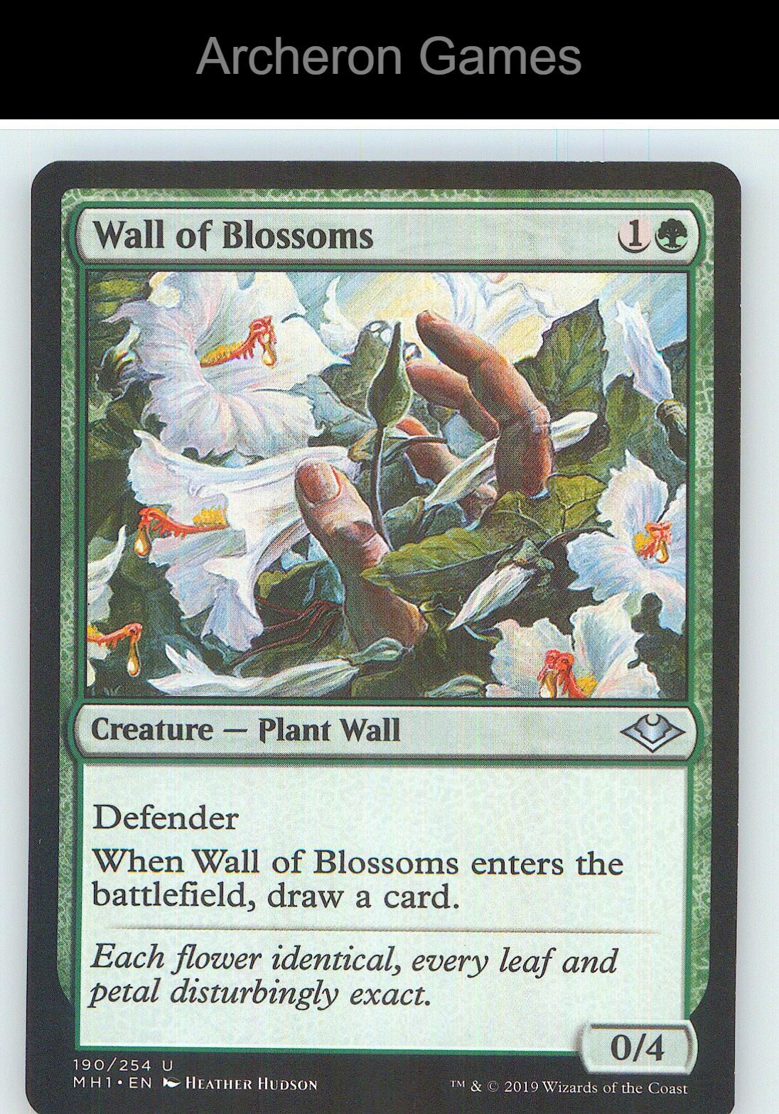 Wall of Blossoms MH1 190 UC MTG Card NM/EX+