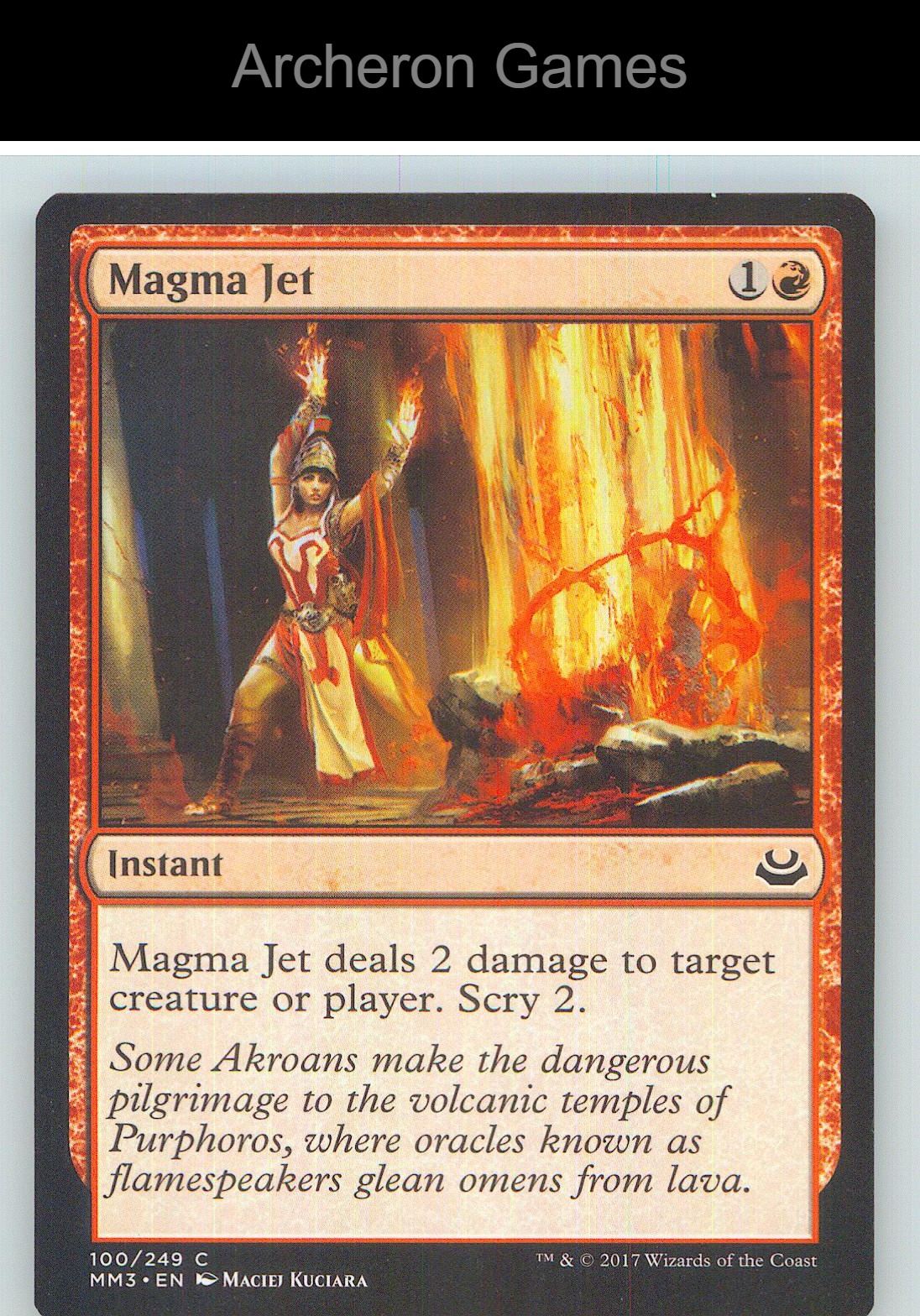 Magma Jet MM3 100 C MTG Card NM/EX+