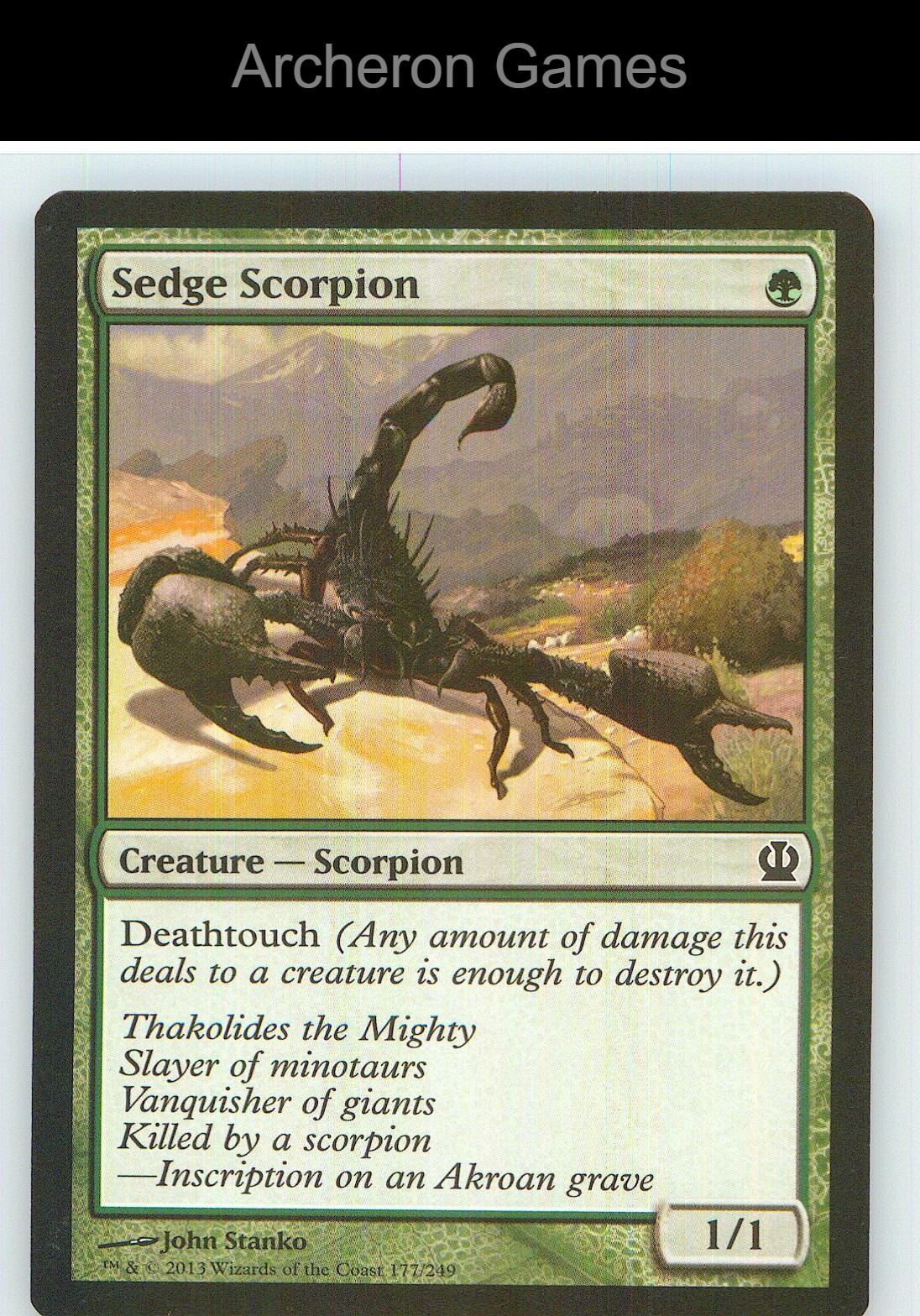 Sedge Scorpion THS 177 C MTG Card NM/EX+
