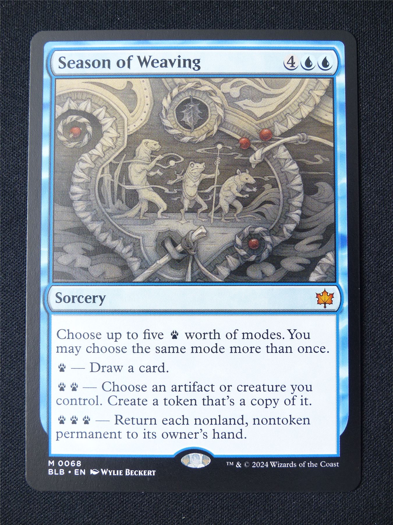 Season of Weaving - BLB - Mtg Card #12E