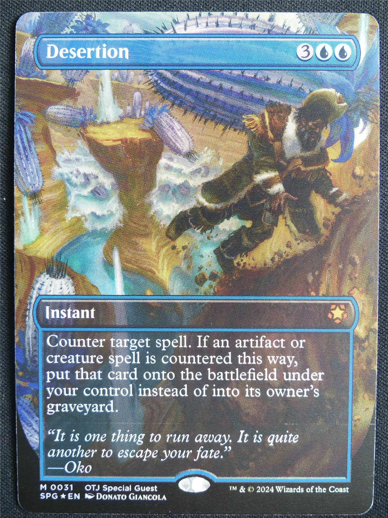 Desertion Borderless Foil - SPG - Mtg Card #5NK