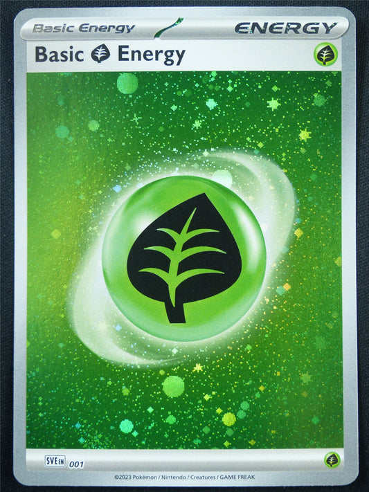 Basic Grass Energy 001 Cosmos Holo - Pokemon Card #5JZ