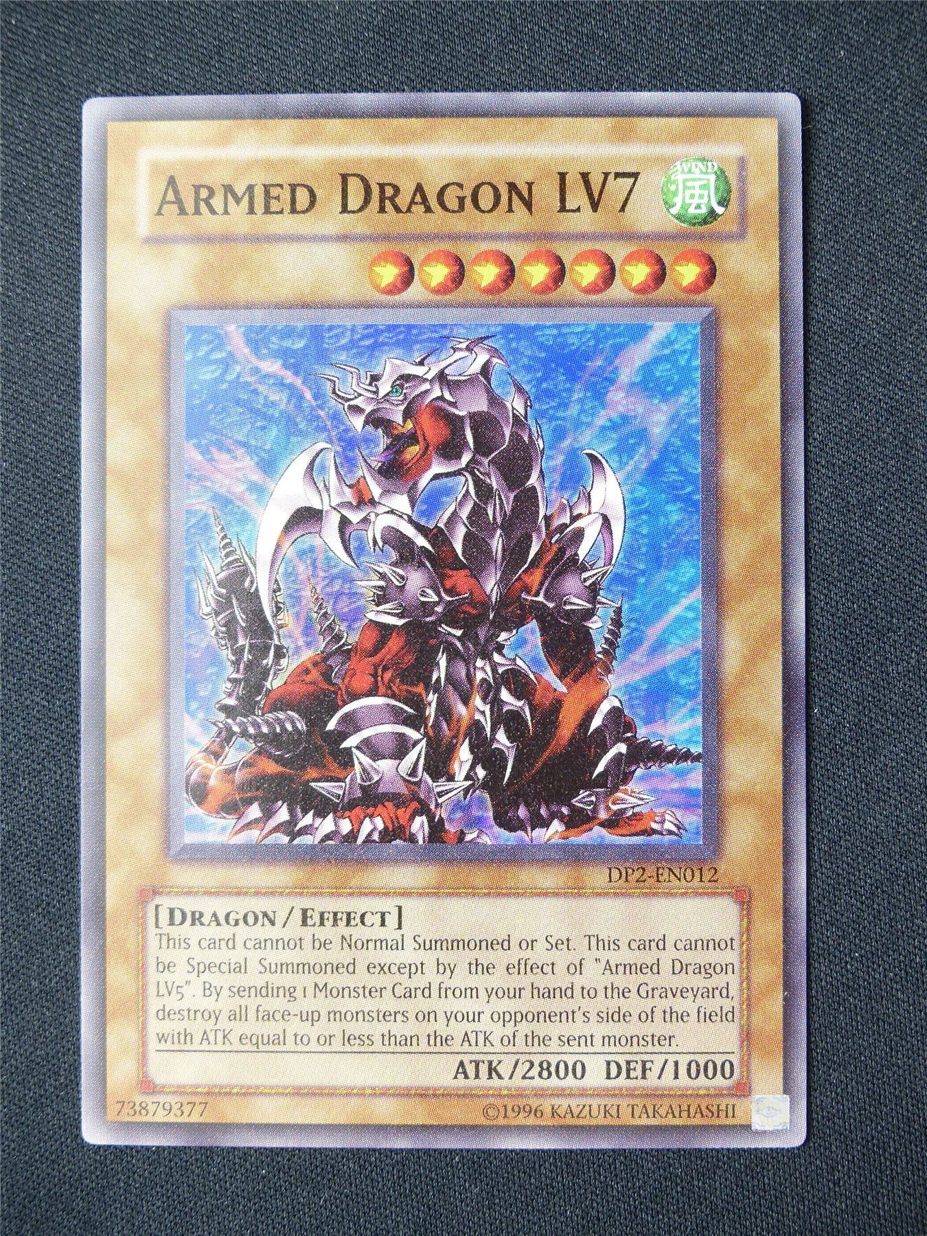 Armed Dragon LV7 DP2 Super Rare played - Yugioh Card #92F