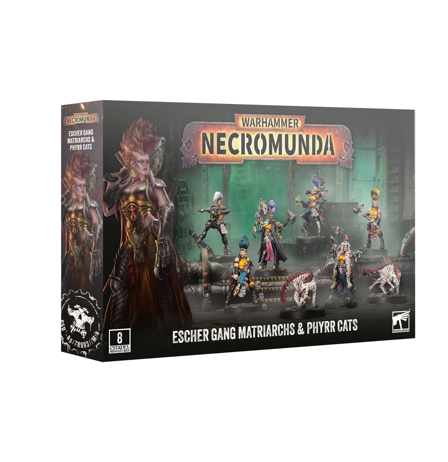 Escher Gang Matriarchs & Phyrr Cats - Warhammer: Necromunda Skirmish - Available from 19/09/2026
