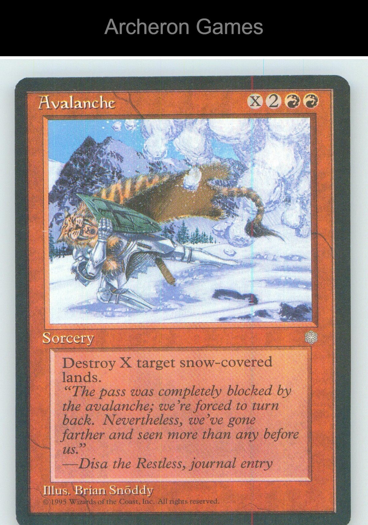 Avalanche ICE UC MTG Card NM/EX+