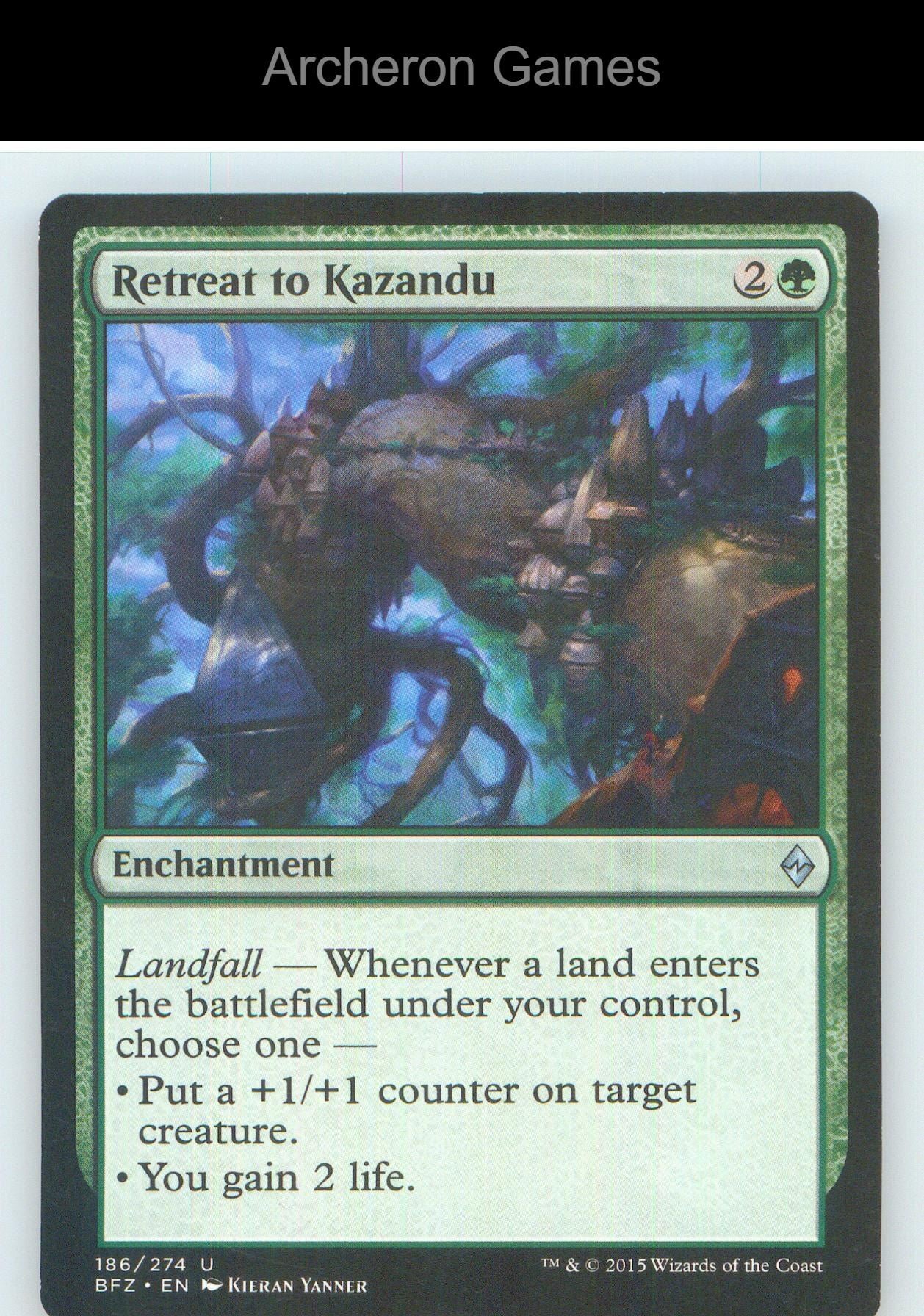 Retreat to Kazandu BFZ 186 UC MTG Card NM/EX+
