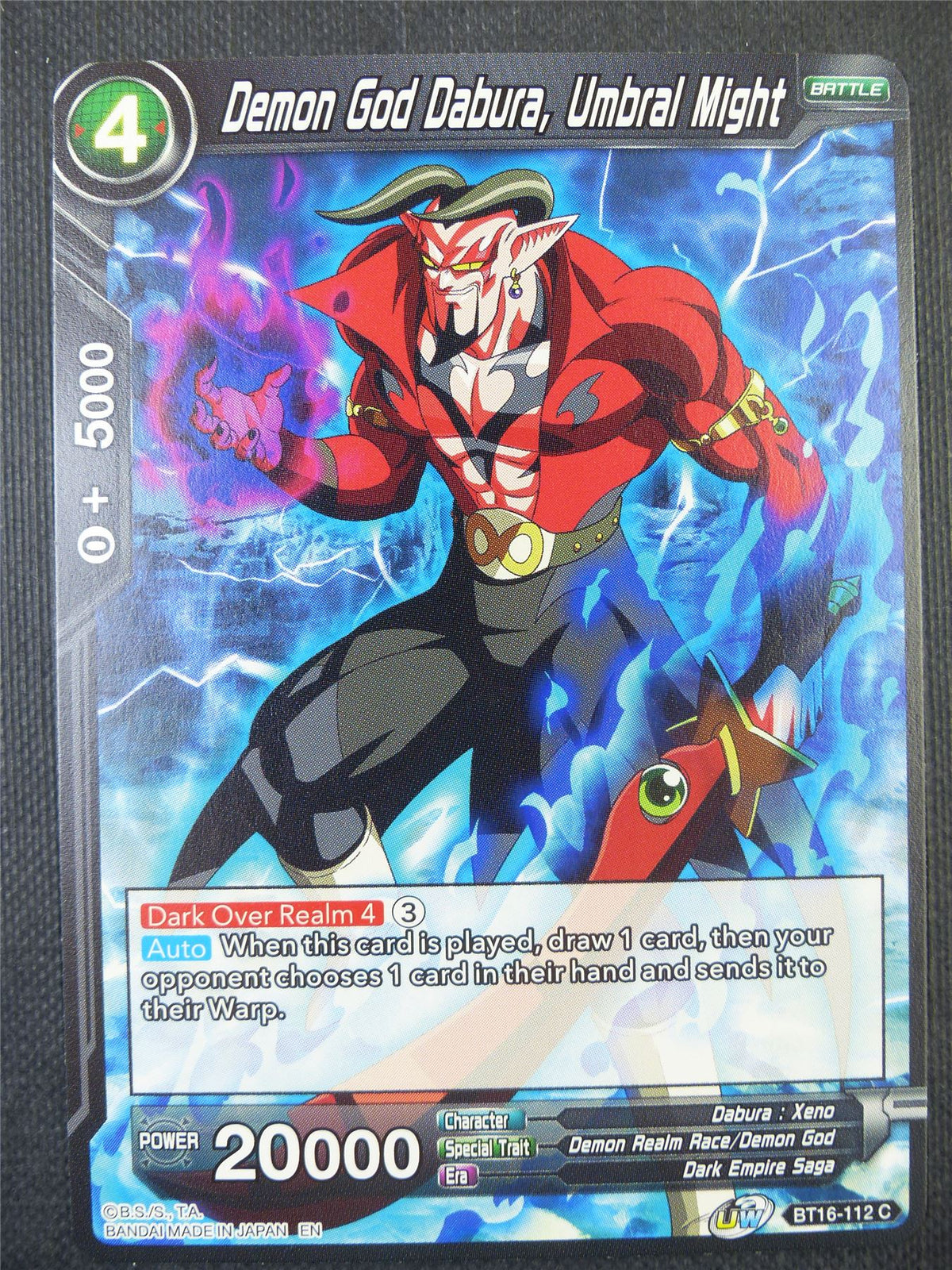 Demon God Dabura Umbral Might - Dragon Ball Super Card #808