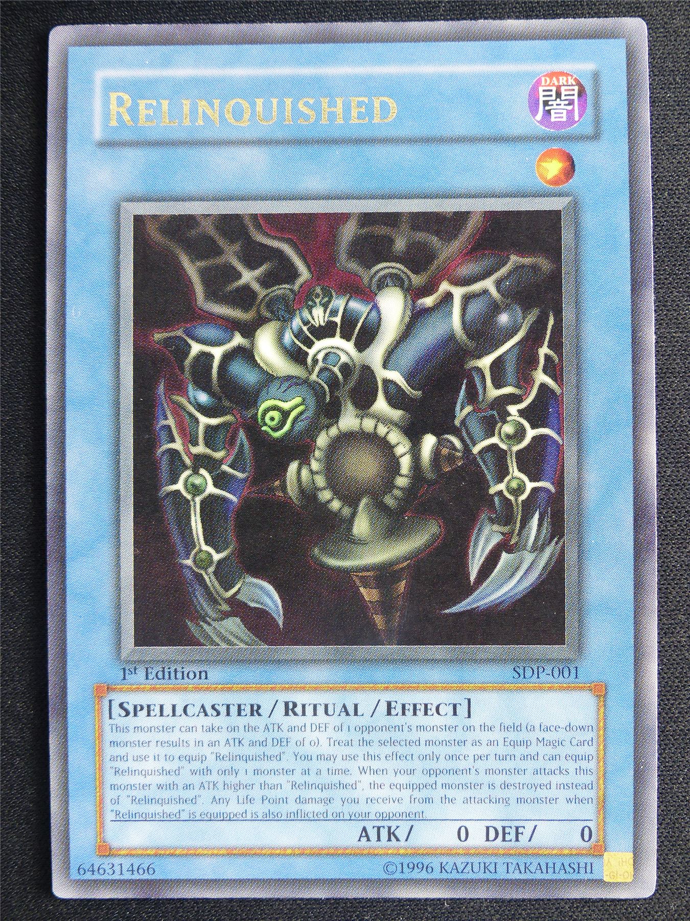 Relinquished SDP Ultra Rare - 1st ed Yugioh Card #4RW