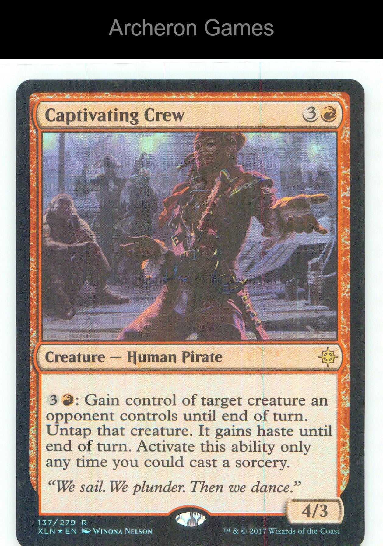 Captivating Crew XLN 137 R MTG Card NM/EX+ Foil
