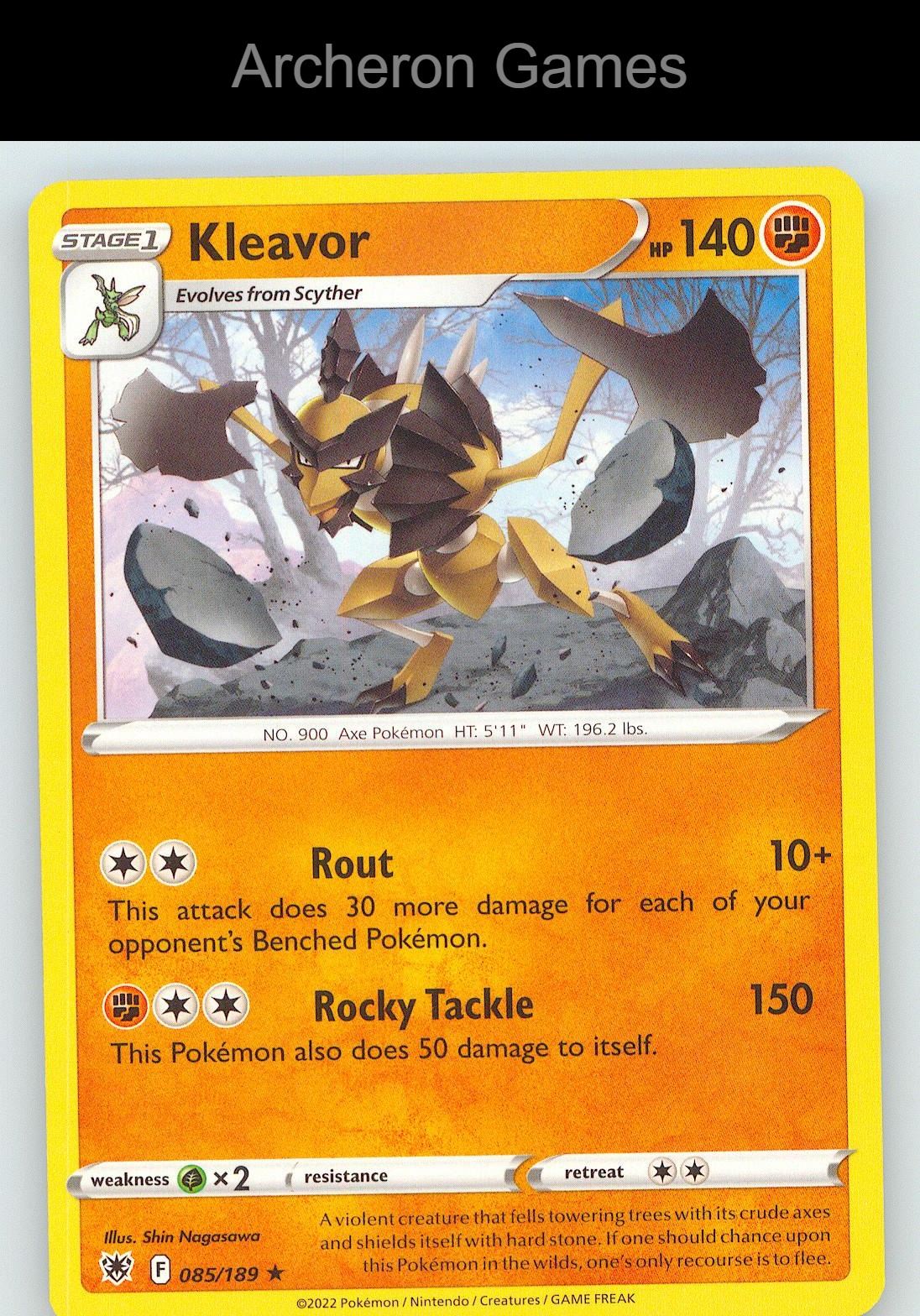 Pokemon Card Kleavor ASR 085/189 R Astral Radiance